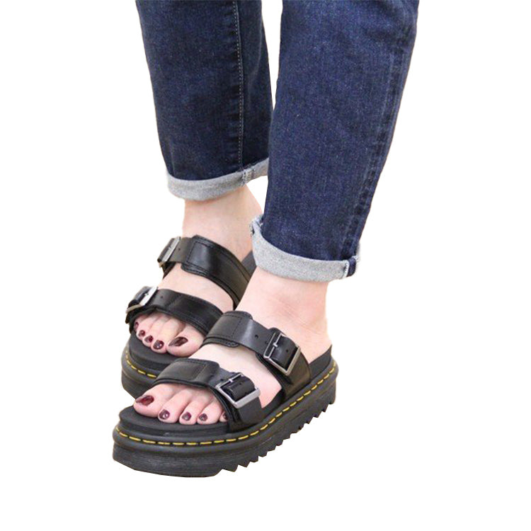 Dr. Martens Myles Brando Leather Sandals Black 23523001 - 5