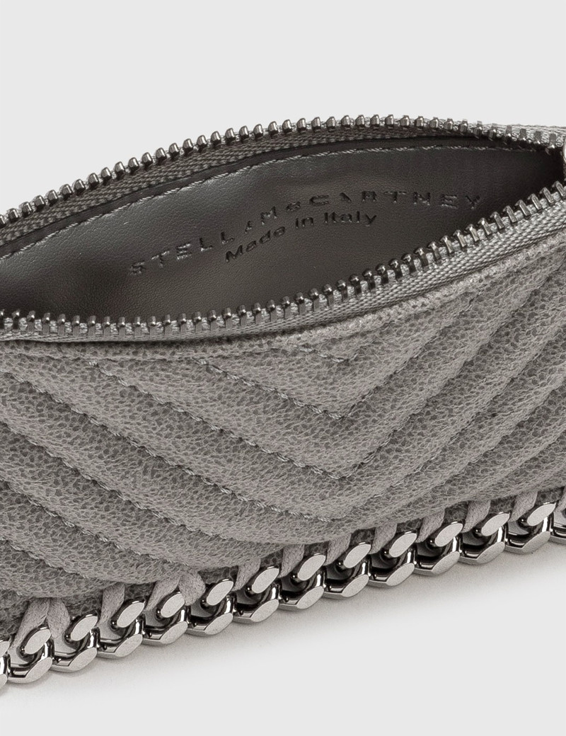 Stella McCartney FALABELLA CHEVRON QUILTED CARD HOLDER outlook