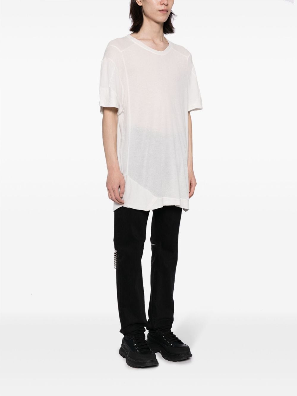 drop-shoulder cotton T-shirt - 3