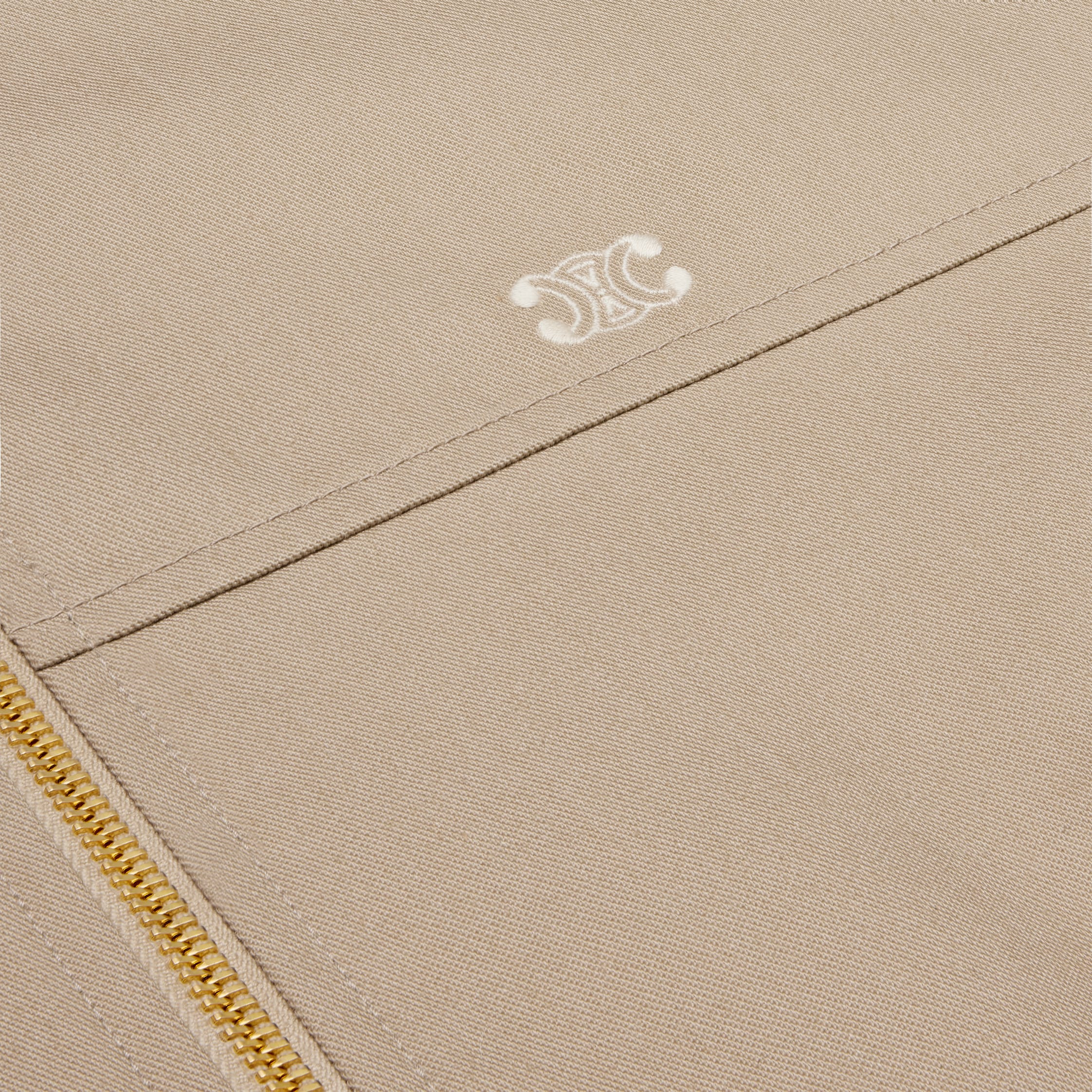 triomphe blouson jacket in cotton gabardine - 4