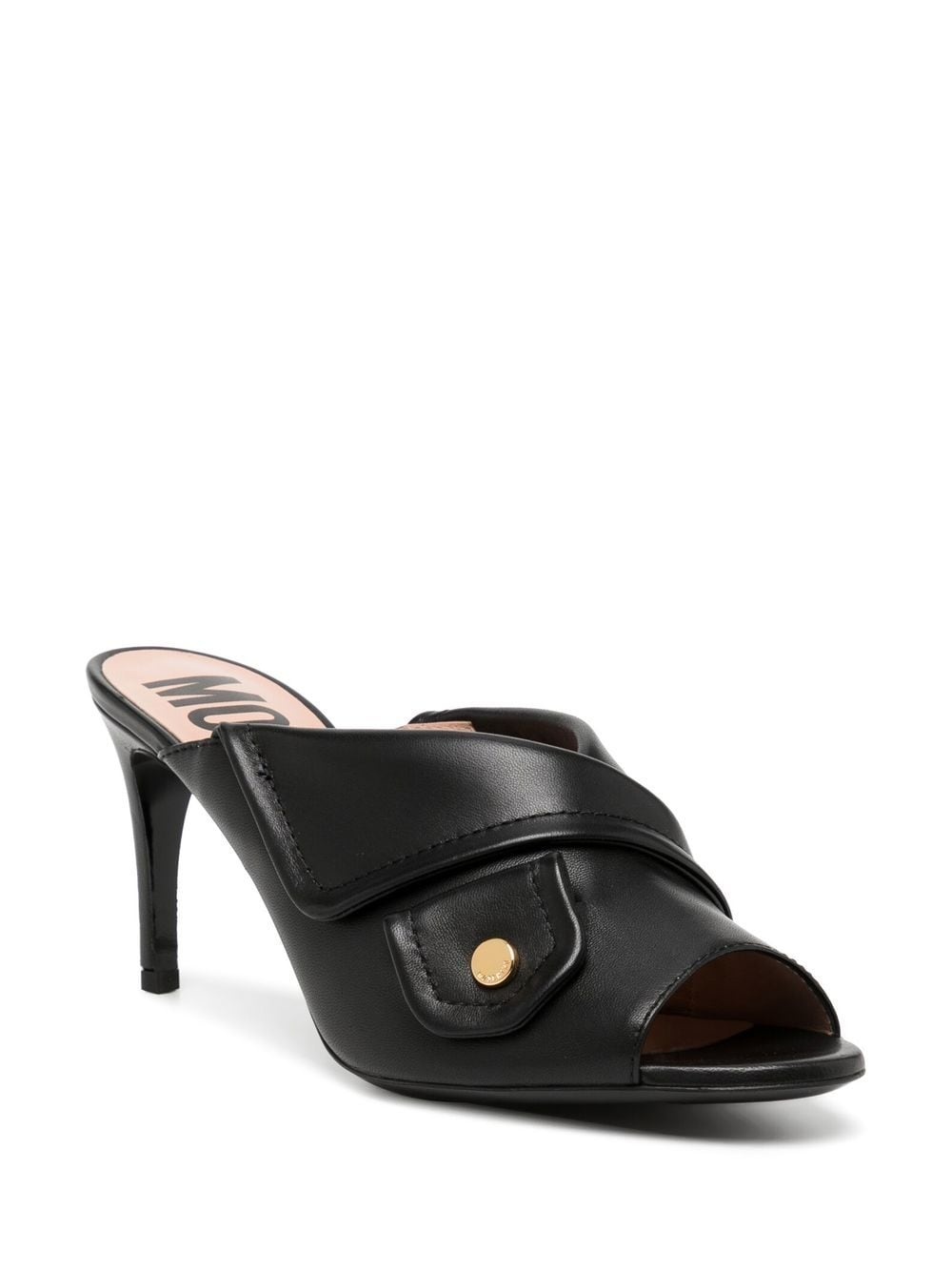 heeled leather mules - 2