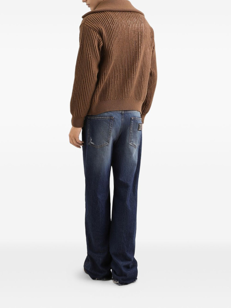 zip-up ribbed cardigan 3