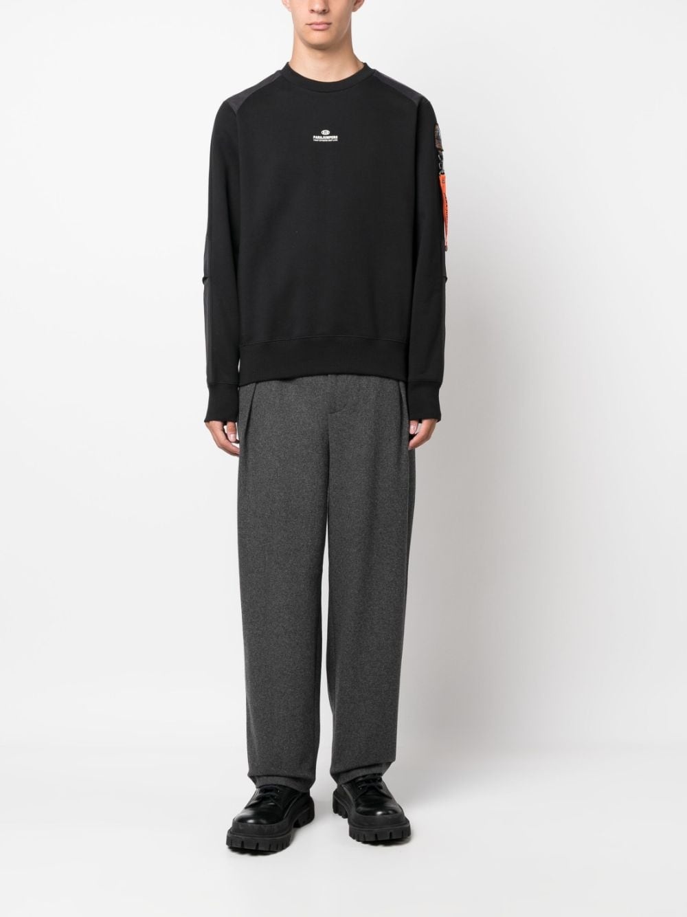 Sabre logo-patch cotton-blend sweatshirt - 2