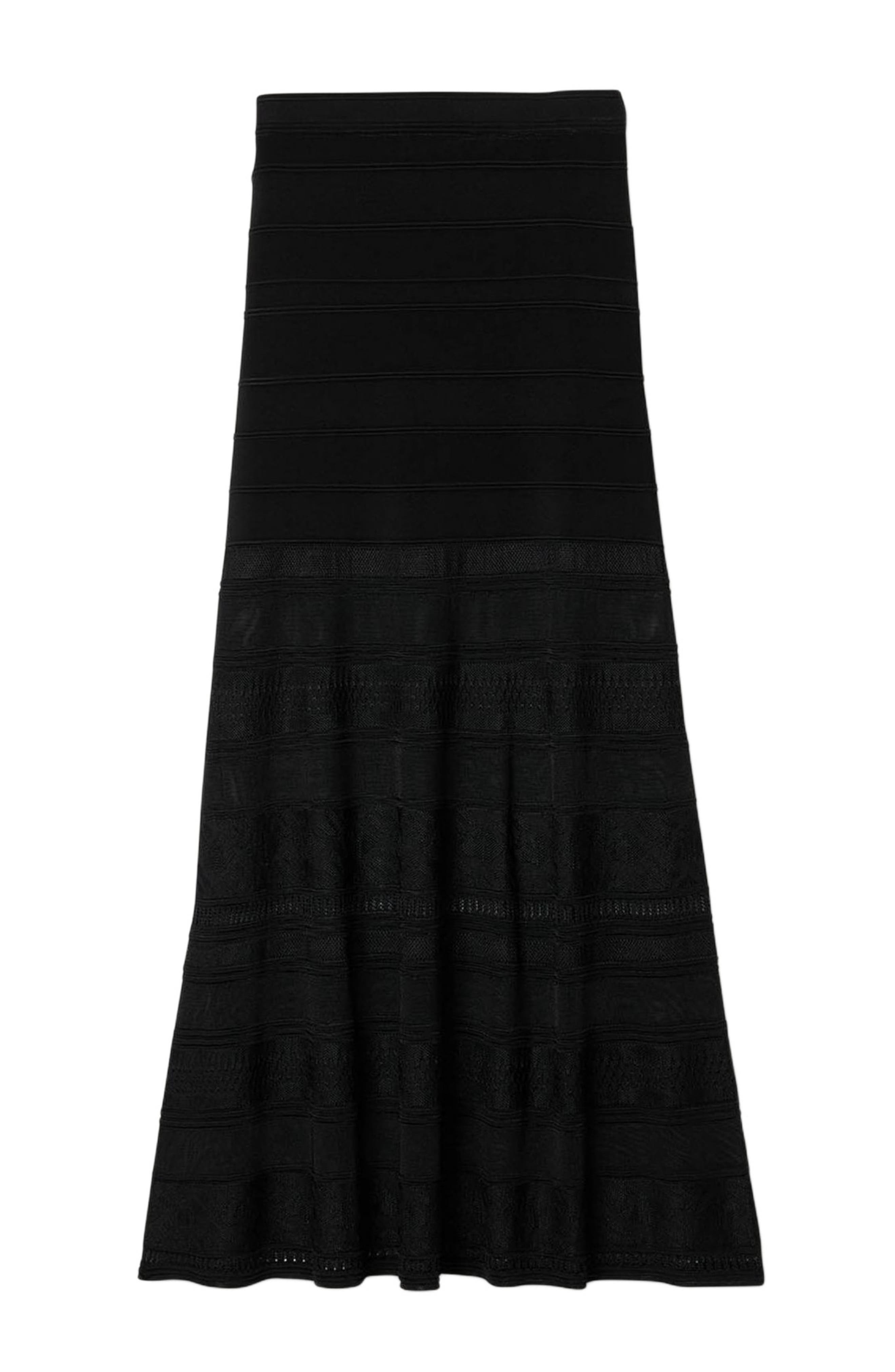 SANDRO Maxi decorative knit skirt in Black at Nordstrom - 5