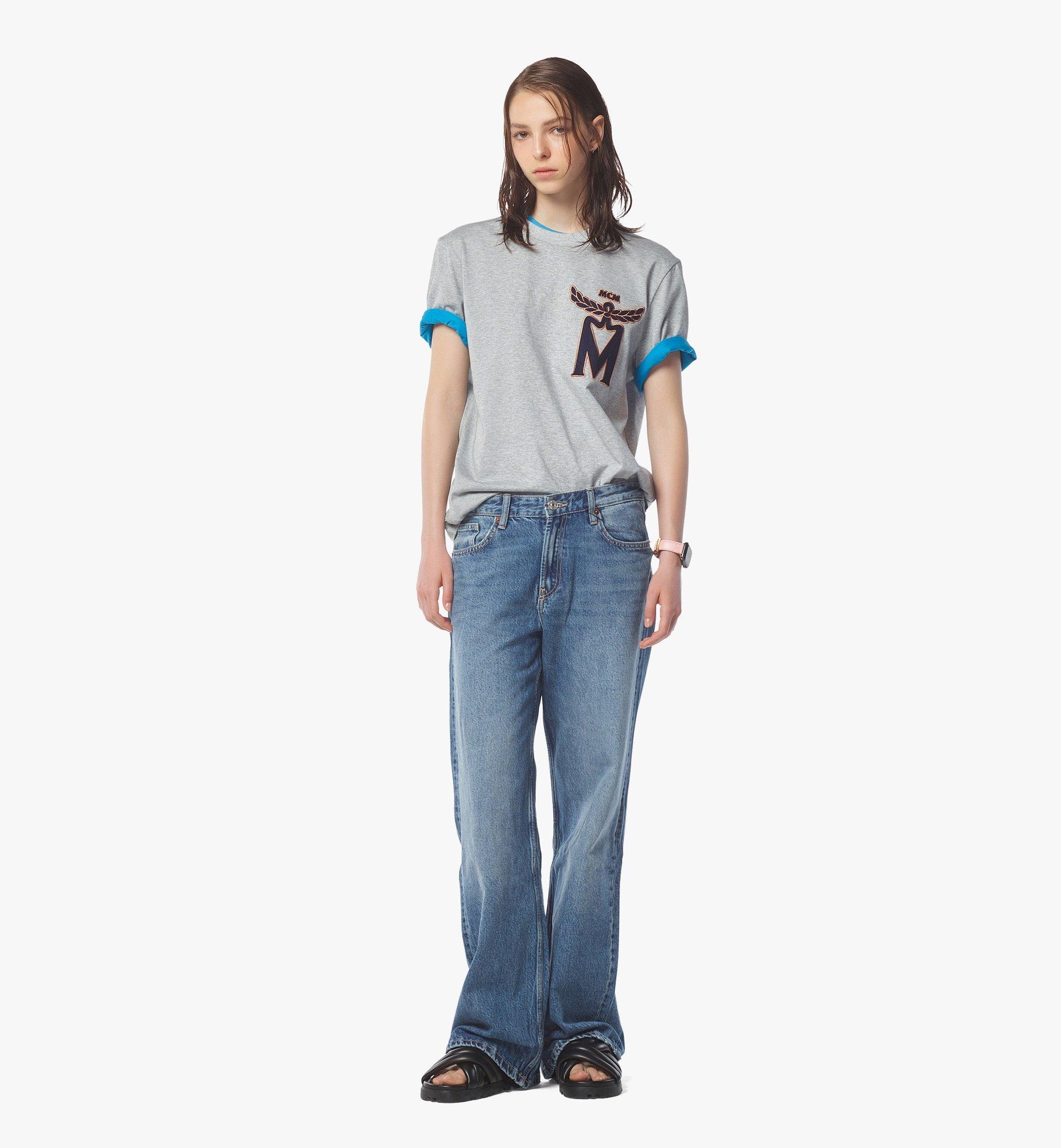 M Logo Embroidery T-Shirt in Organic Cotton - 4