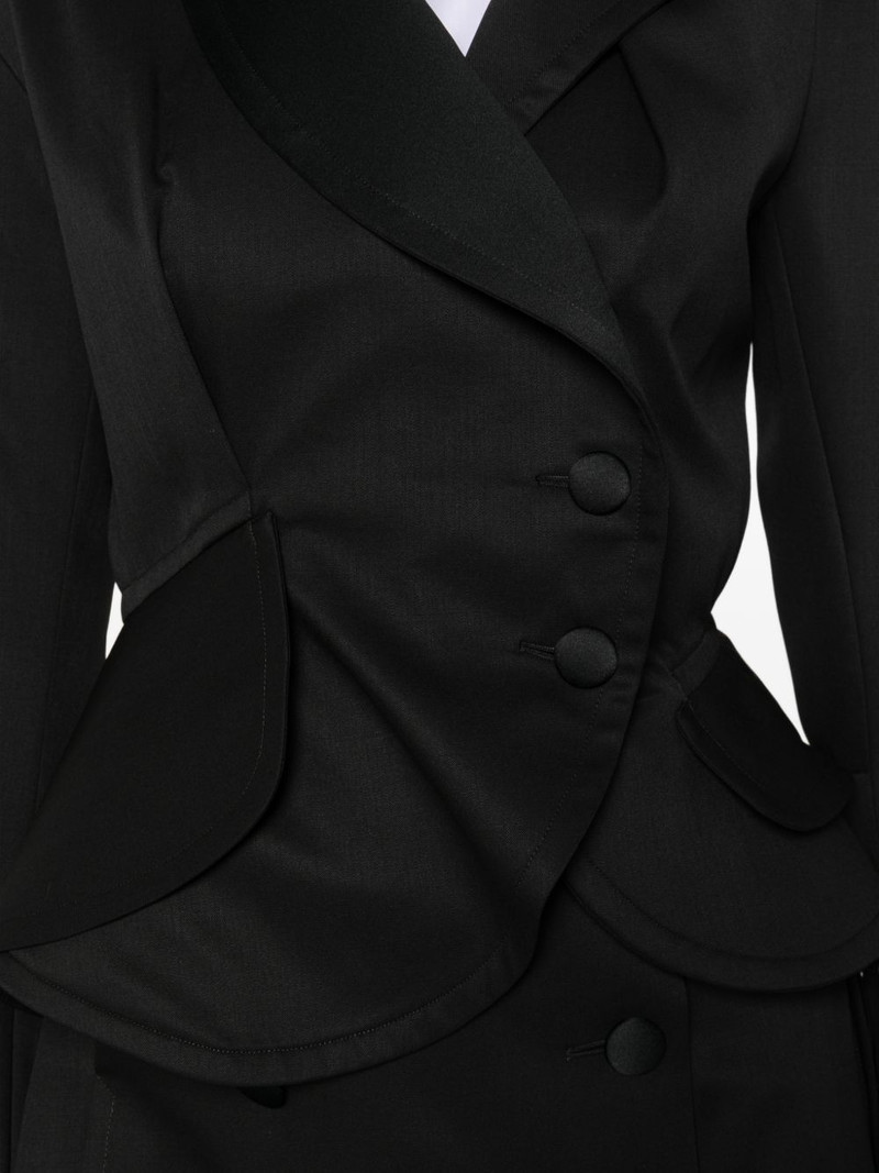 Stormy shawl-lapel button blazer 5