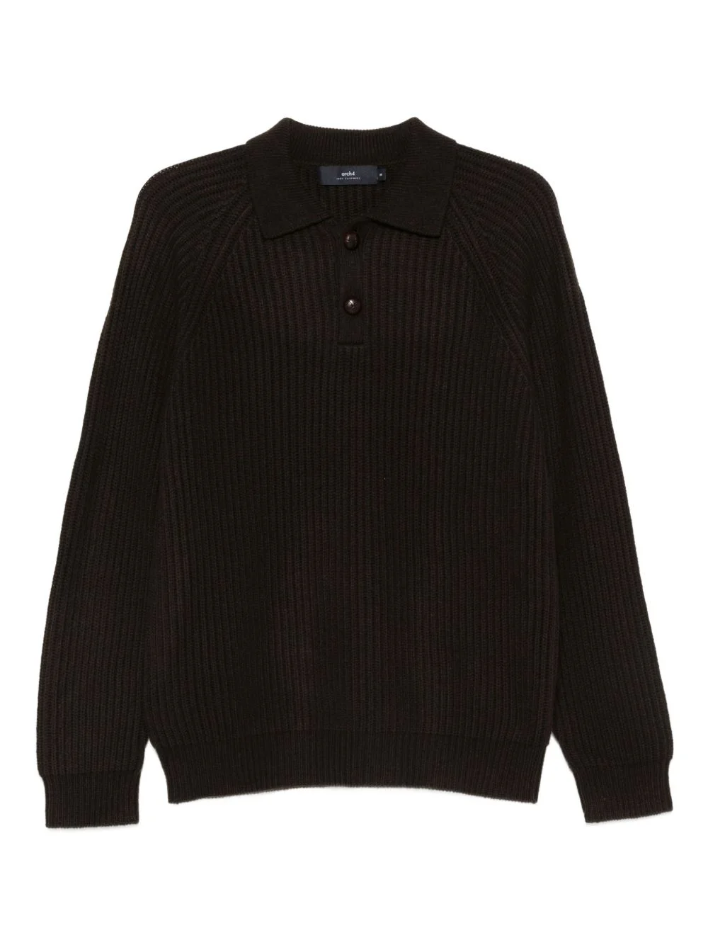 Mr. Darius ribbed-knit polo shirt - 1