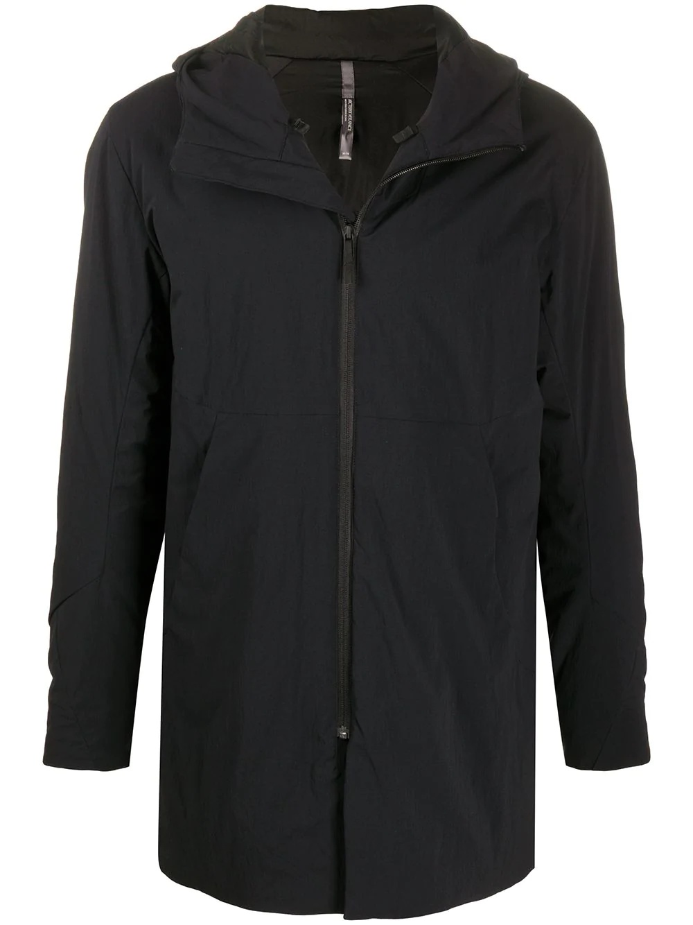 zipped parka coat - 1