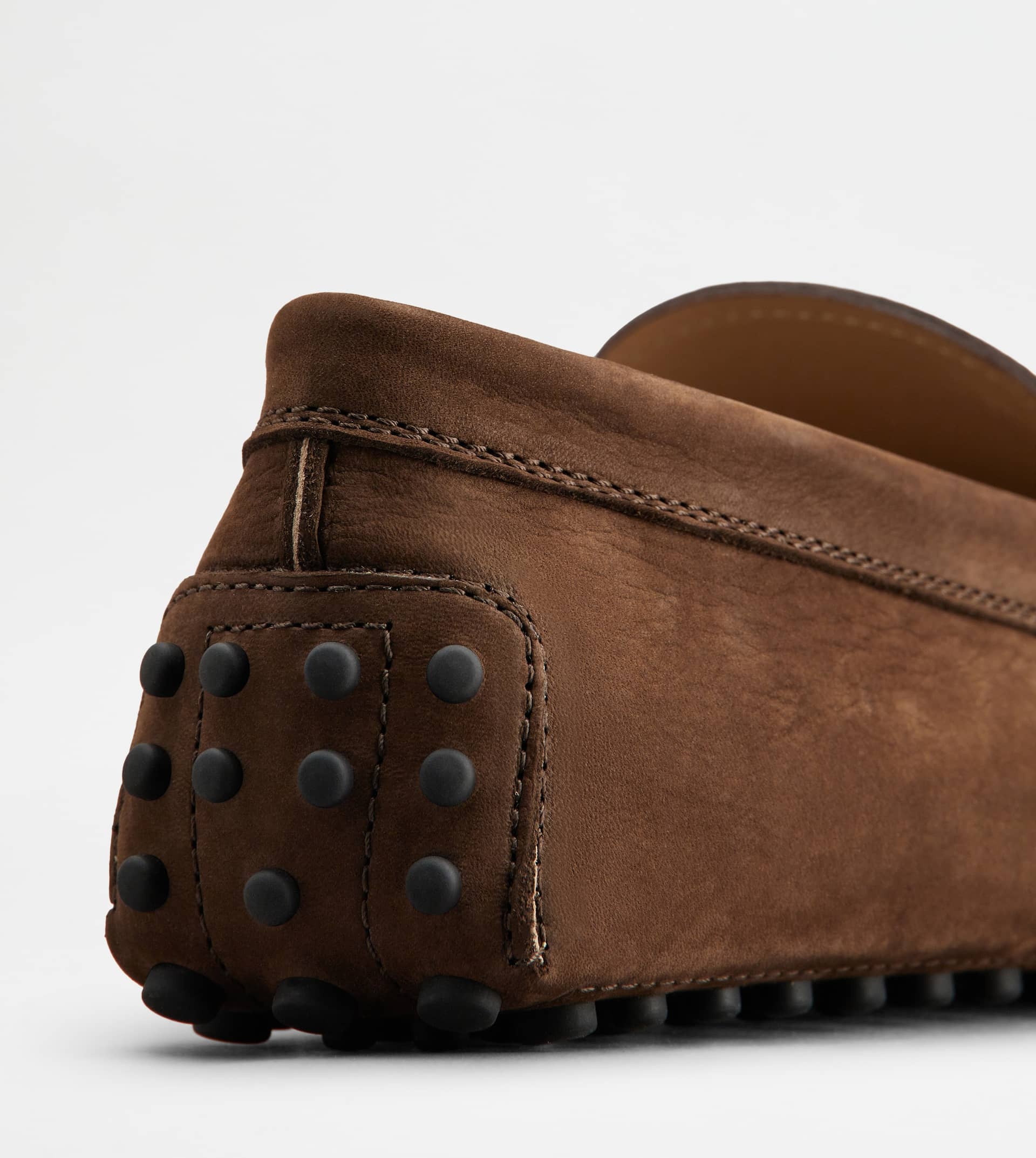 GOMMINO DRIVING SHOES IN NUBUCK - BROWN - 5