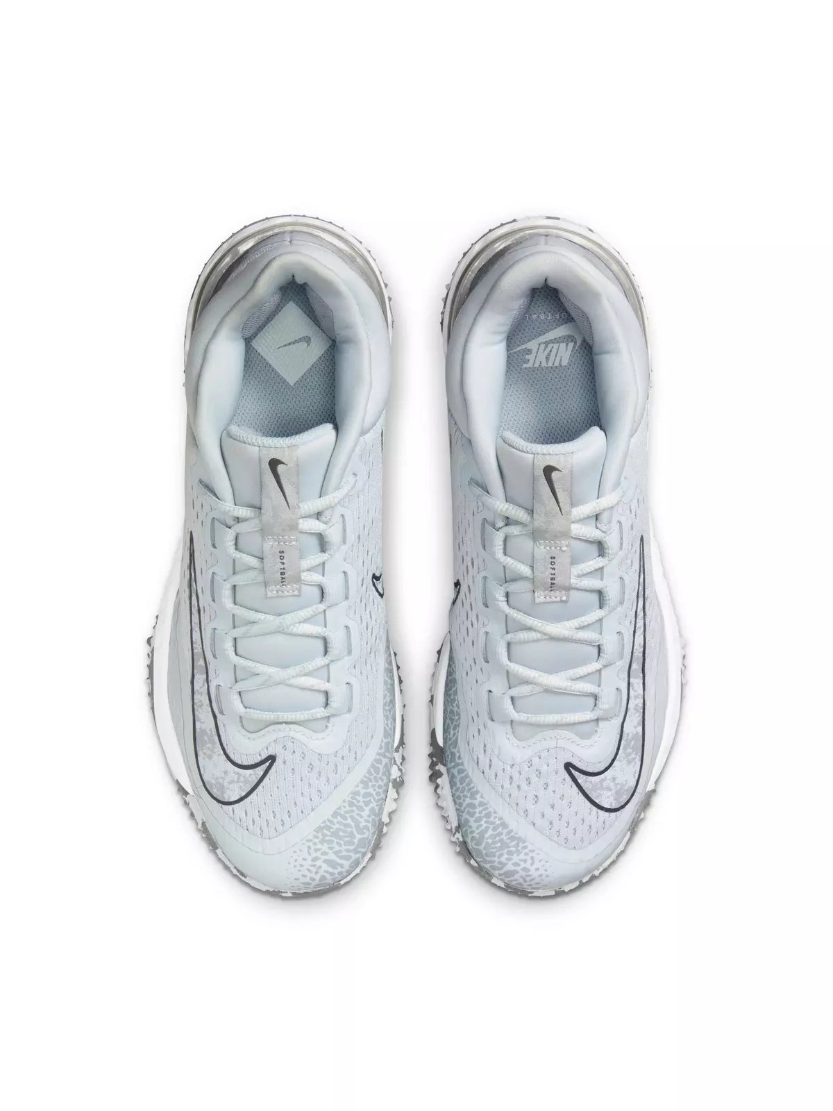 Alpha Huarache Elite 4 Turf "Pure Platinum/Wolf Grey/Iron Grey/White" Women's Softball Shoe - 6