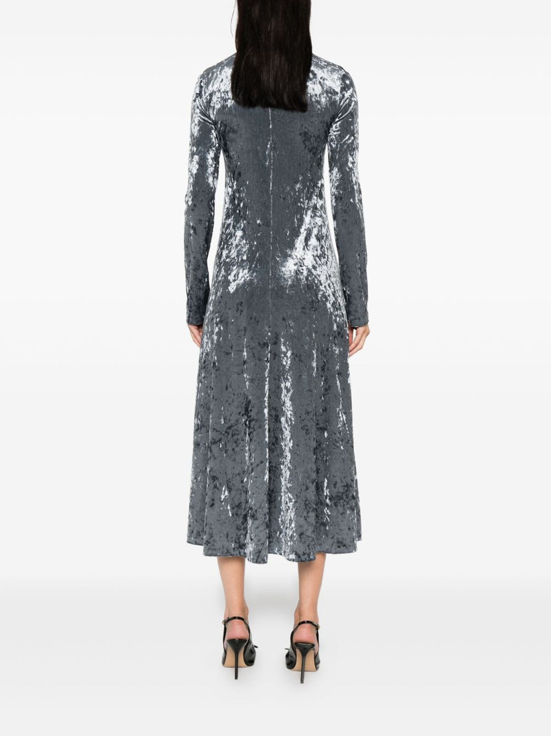 velvet high-neck dress 4