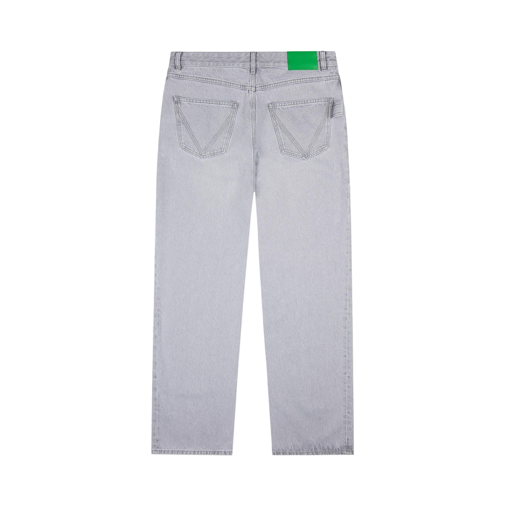 Bottega Veneta Washed Denim Trousers 'Light Grey' - 2