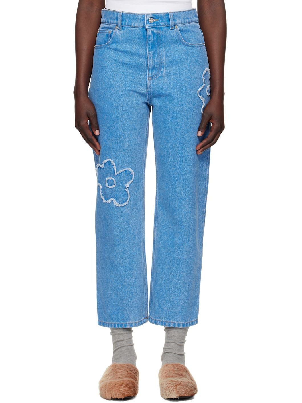Blue Boyfriend Jeans - 1