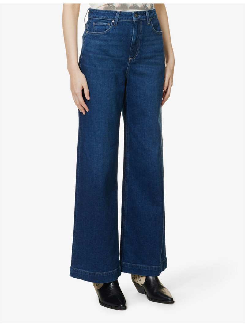 Harper high-rise flared-leg stretch-denim jeans 3