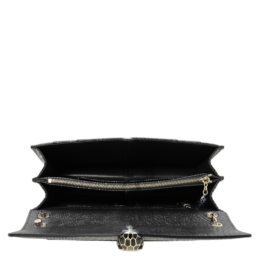 Bvlgari Metallic Grey Serpenti Forever Shoulder Bag - 5
