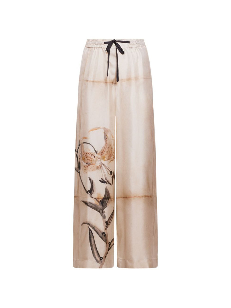 floral-detail trousers 1