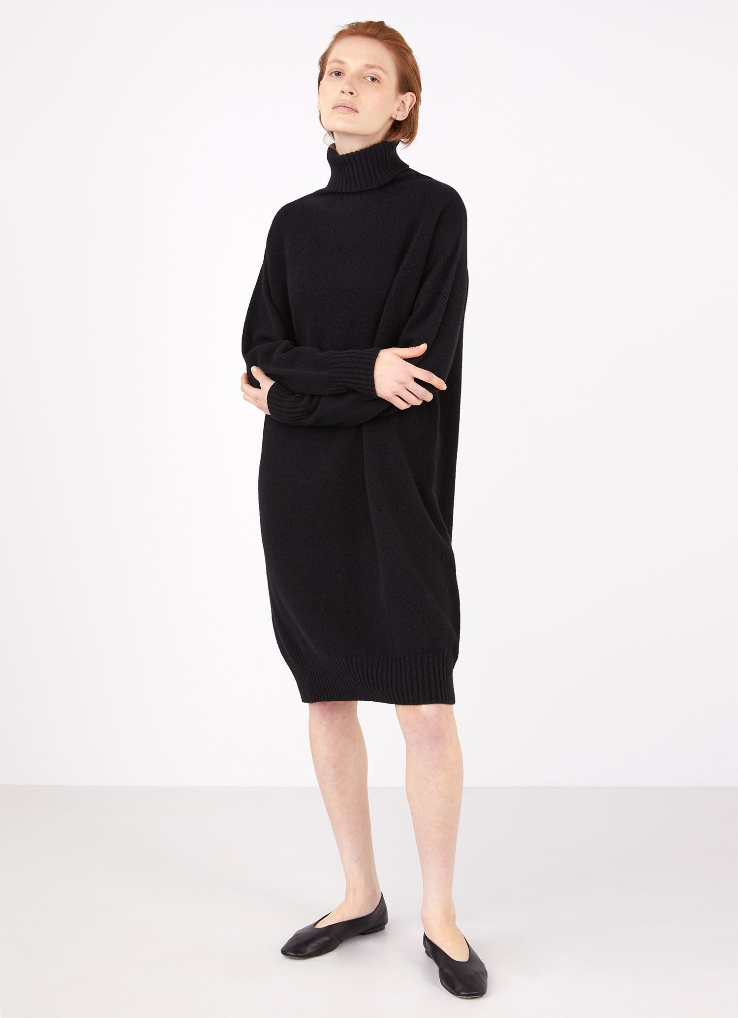 Lambswool Roll Neck Dress - 1