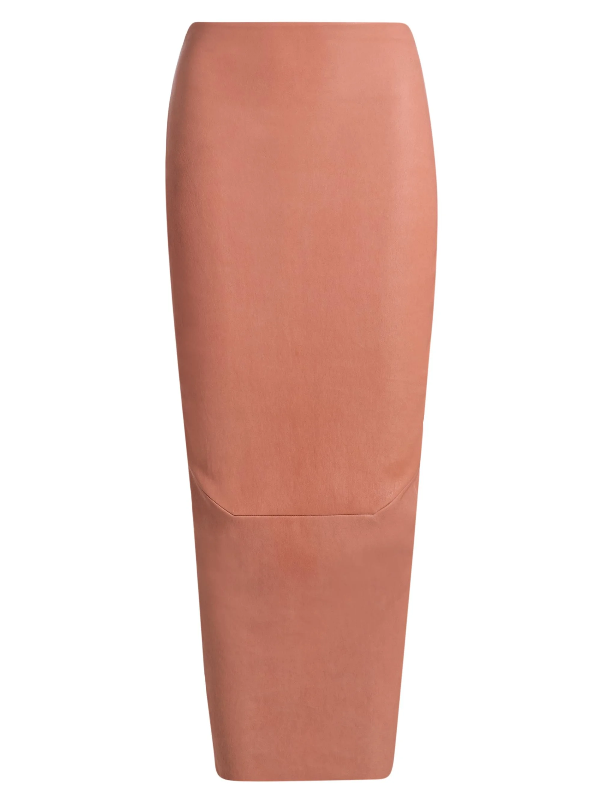 Women's Dirt Pillar Leather Skirt - Coral - 1