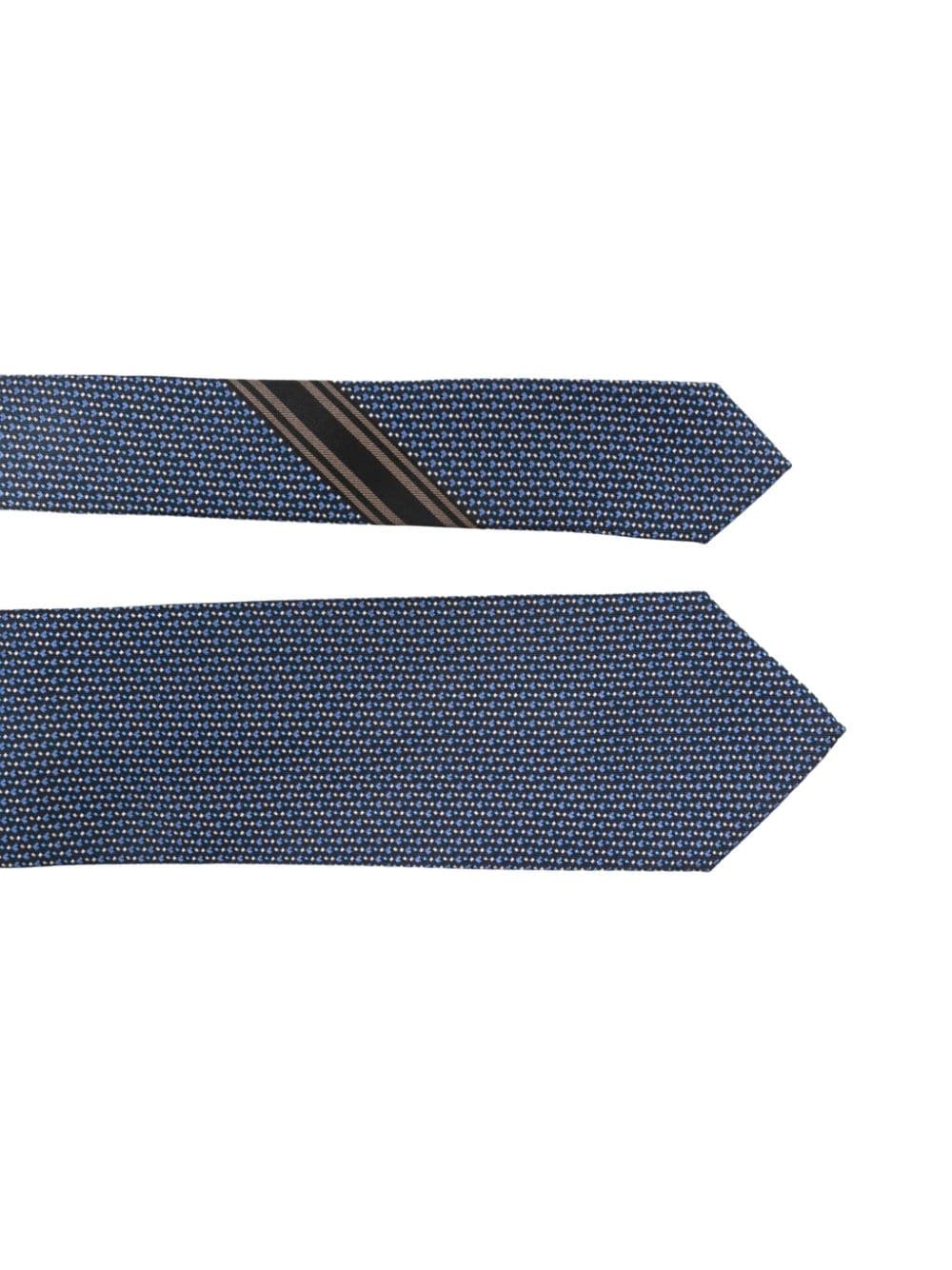 jacquard silk tie - 2