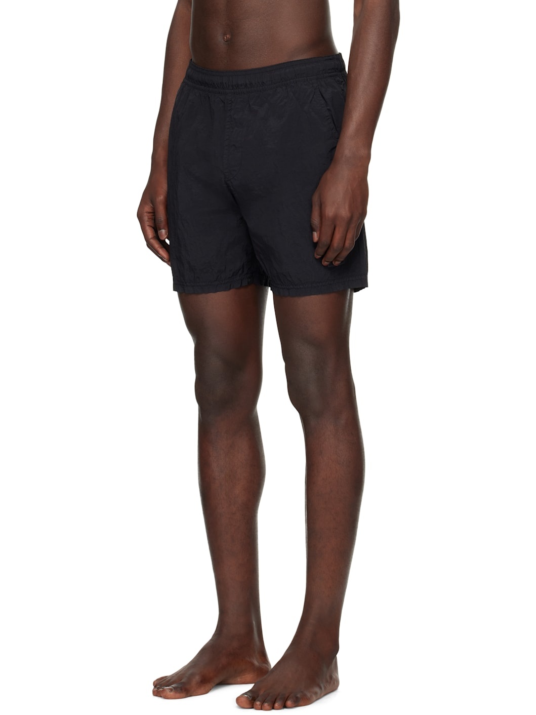 Black B100004 Nylon Metal Swim Shorts - 4