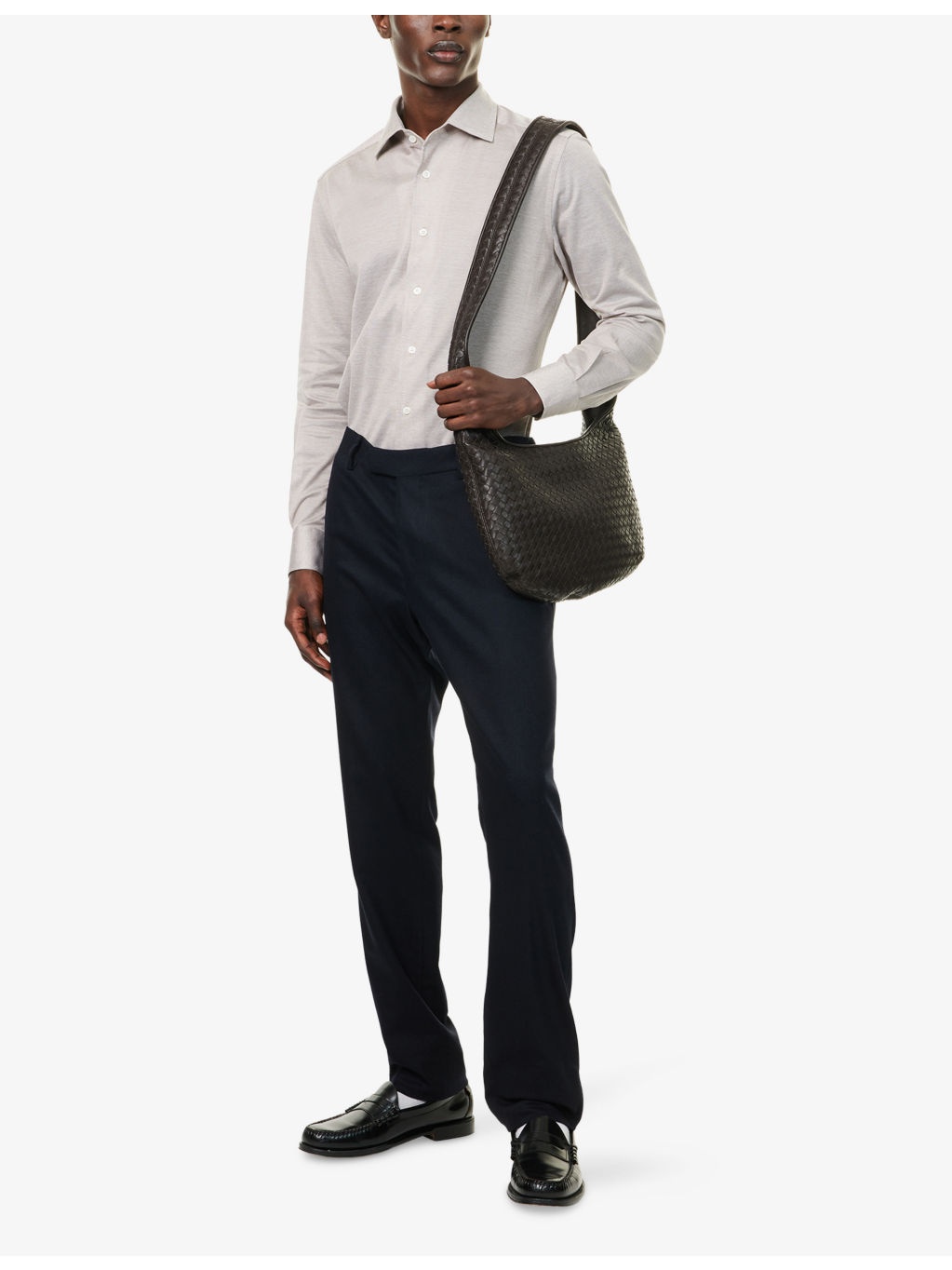 Slim-Leg Mid-Rise Wool and Cashmere-Blend Trousers - 2