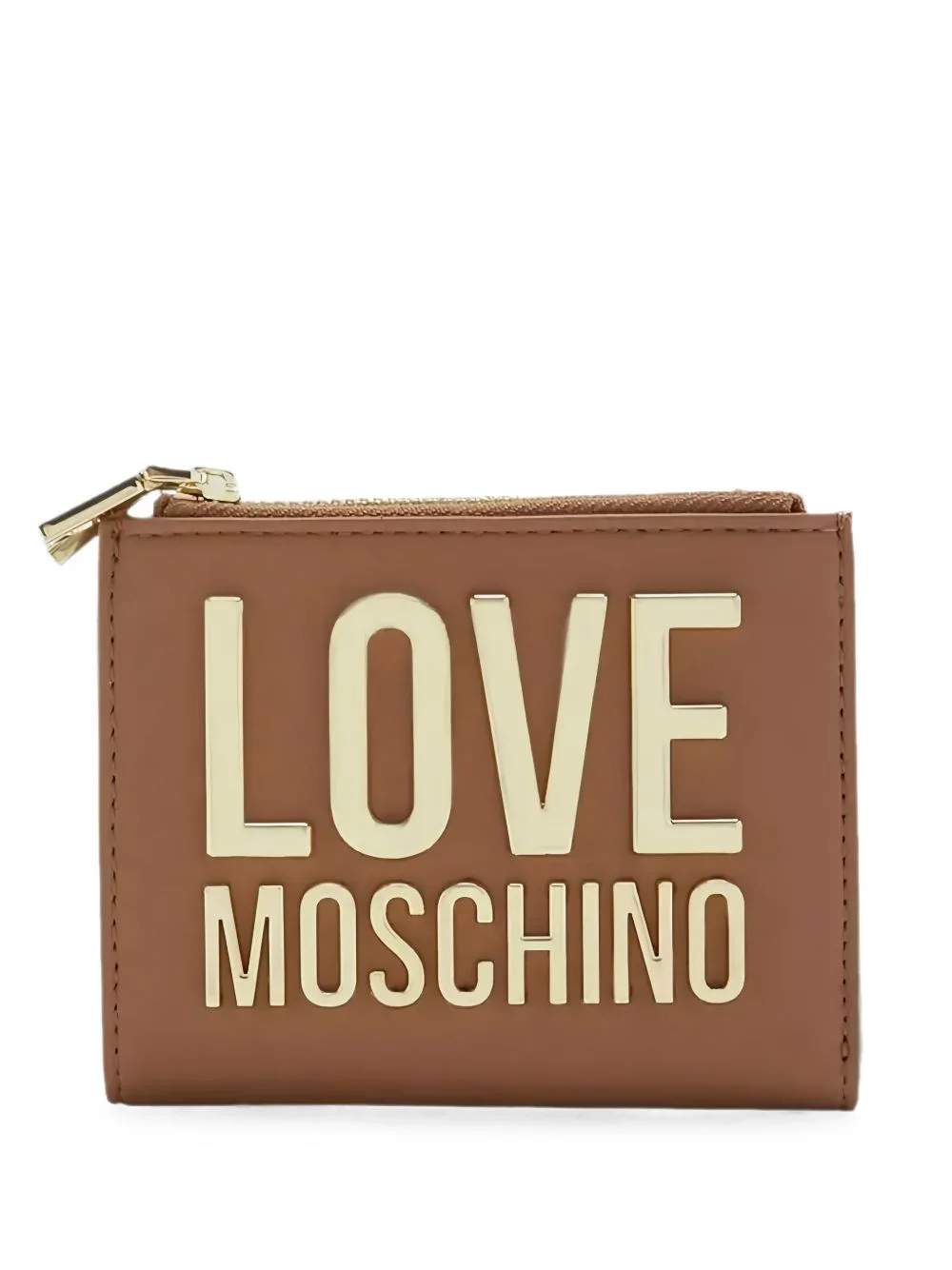 logo-lettering zip-around wallet - 1