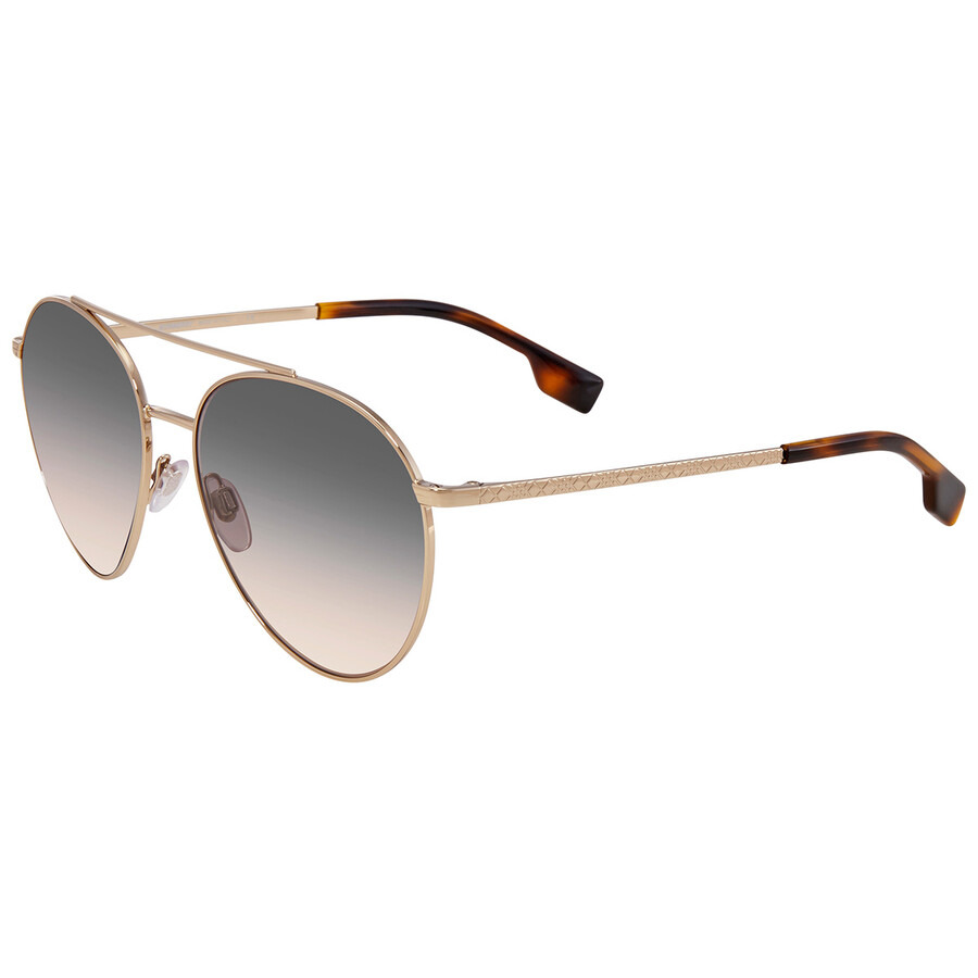 Burberry Light Brown Gradient Grey Pilot Ladies Sunglasses BE3115 1109G9 59 - 3