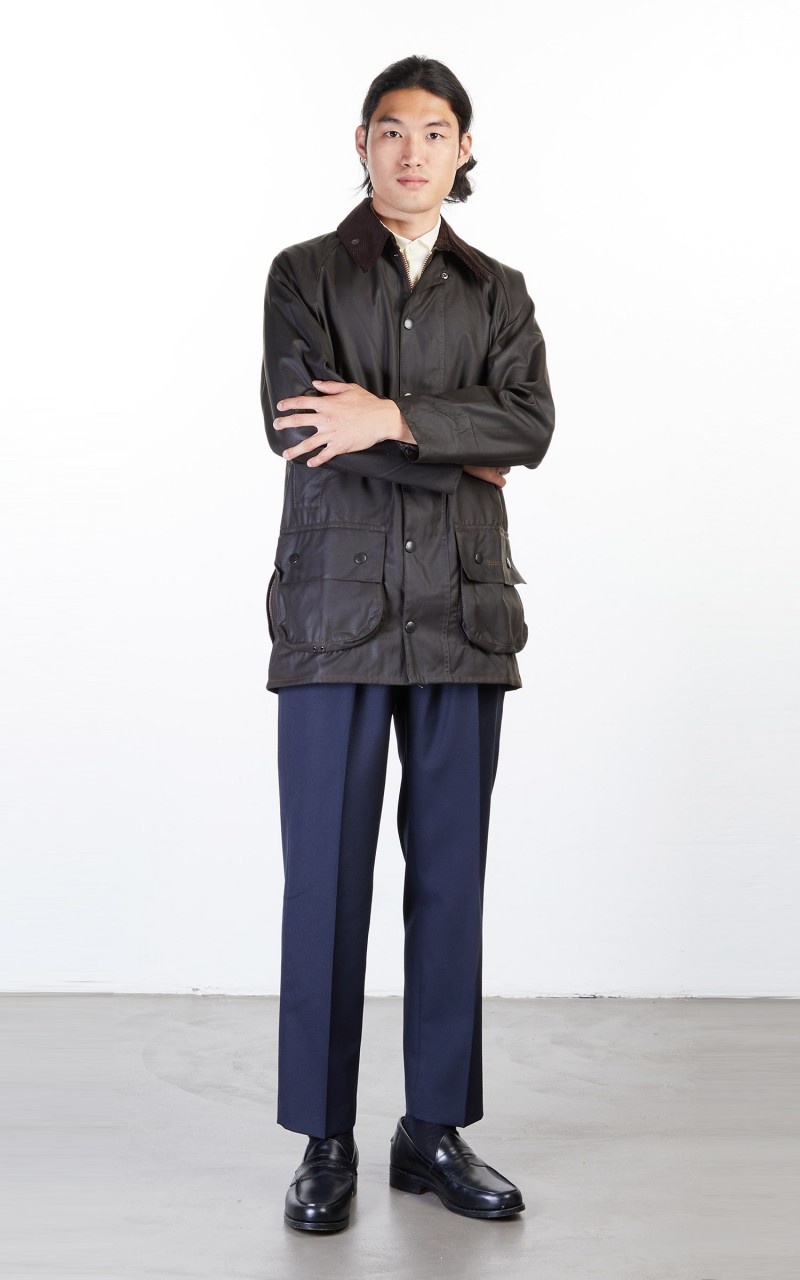 BEAUFORT WAX JACKET OLIVE - 3