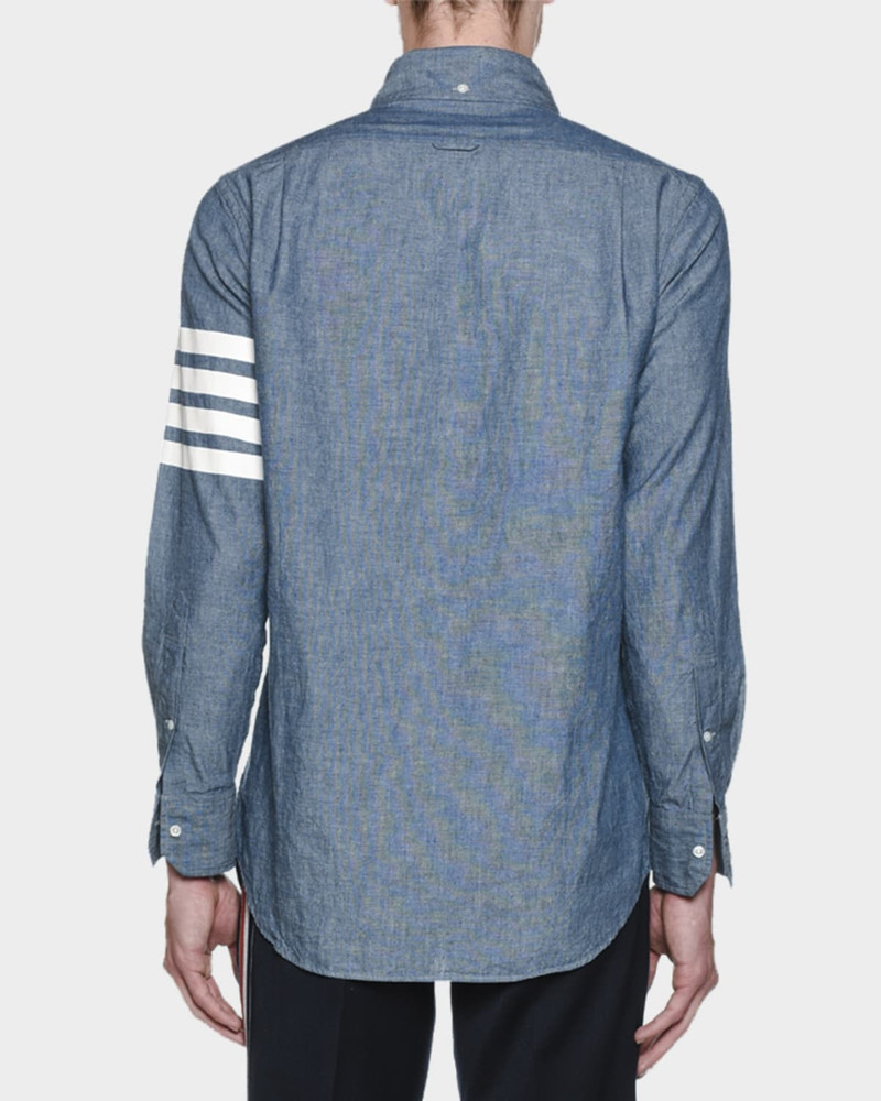 Thom Browne Men's Chambray Long-Sleeve Shirt outlook