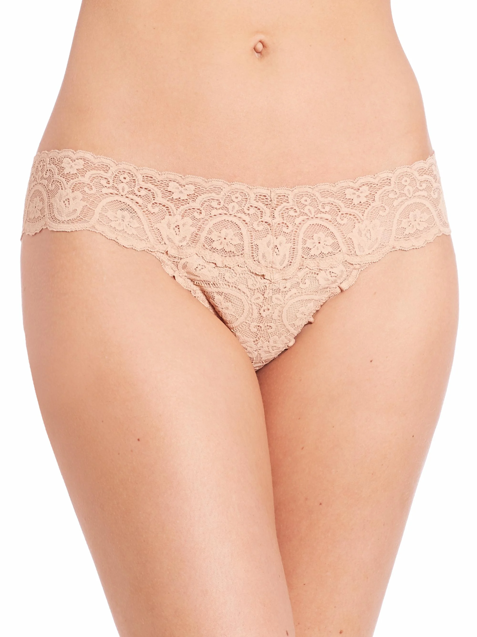 Lace Tanga - Nude - 1