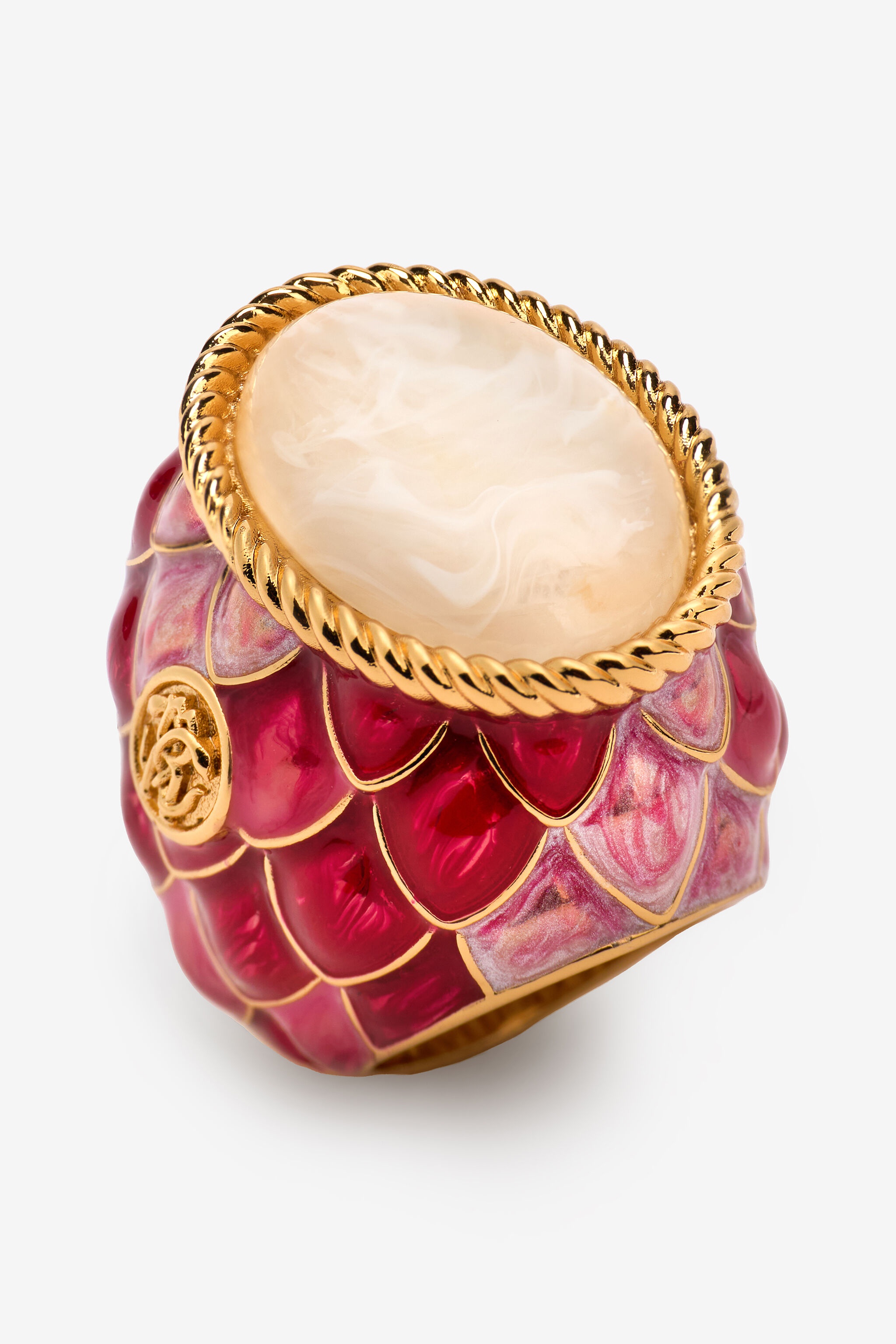 Cocktail Ring With Scales And Gem - 3