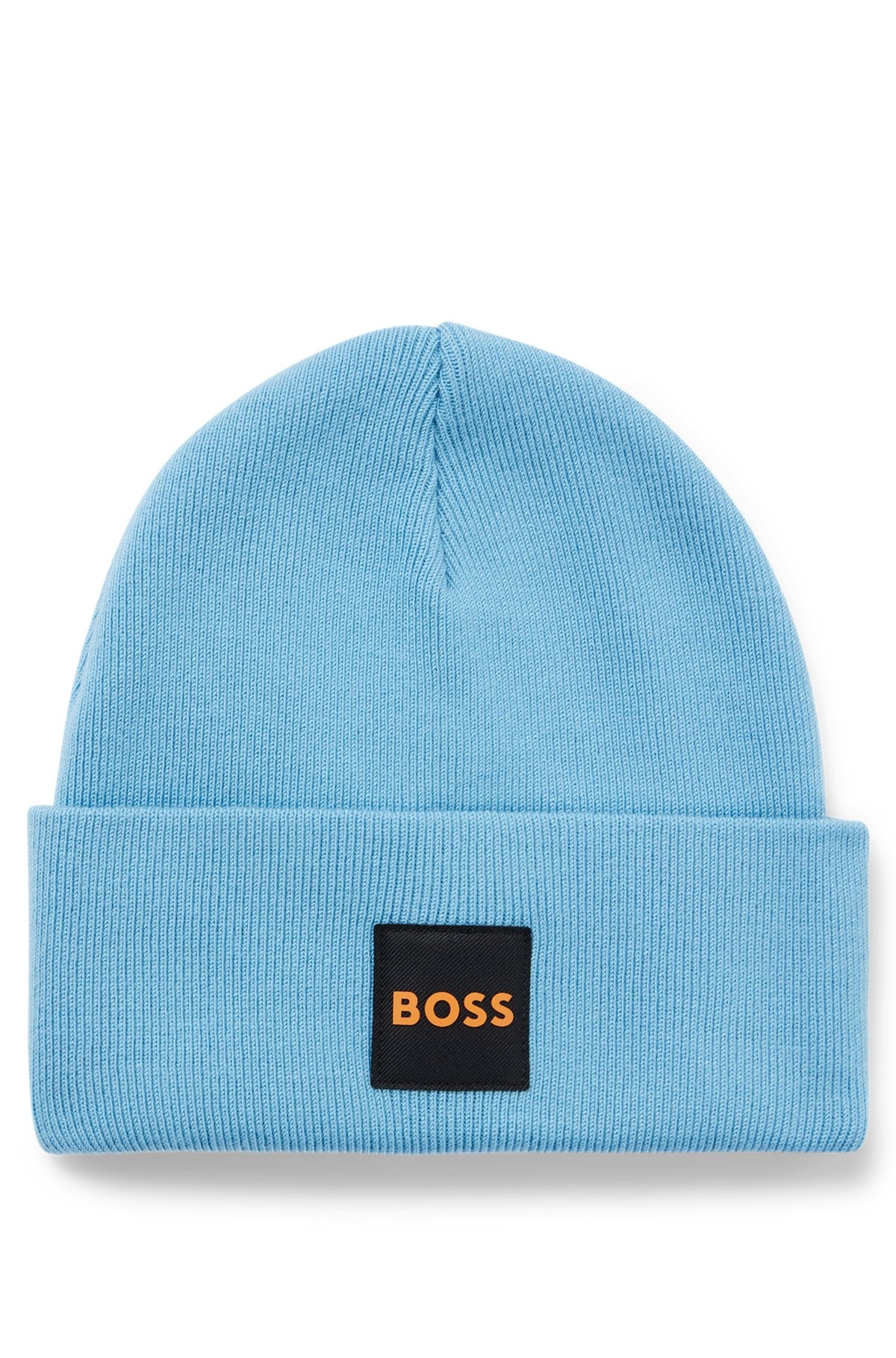 DOUBLE-LAYER BEANIE HAT WITH LOGO PATCH - 1