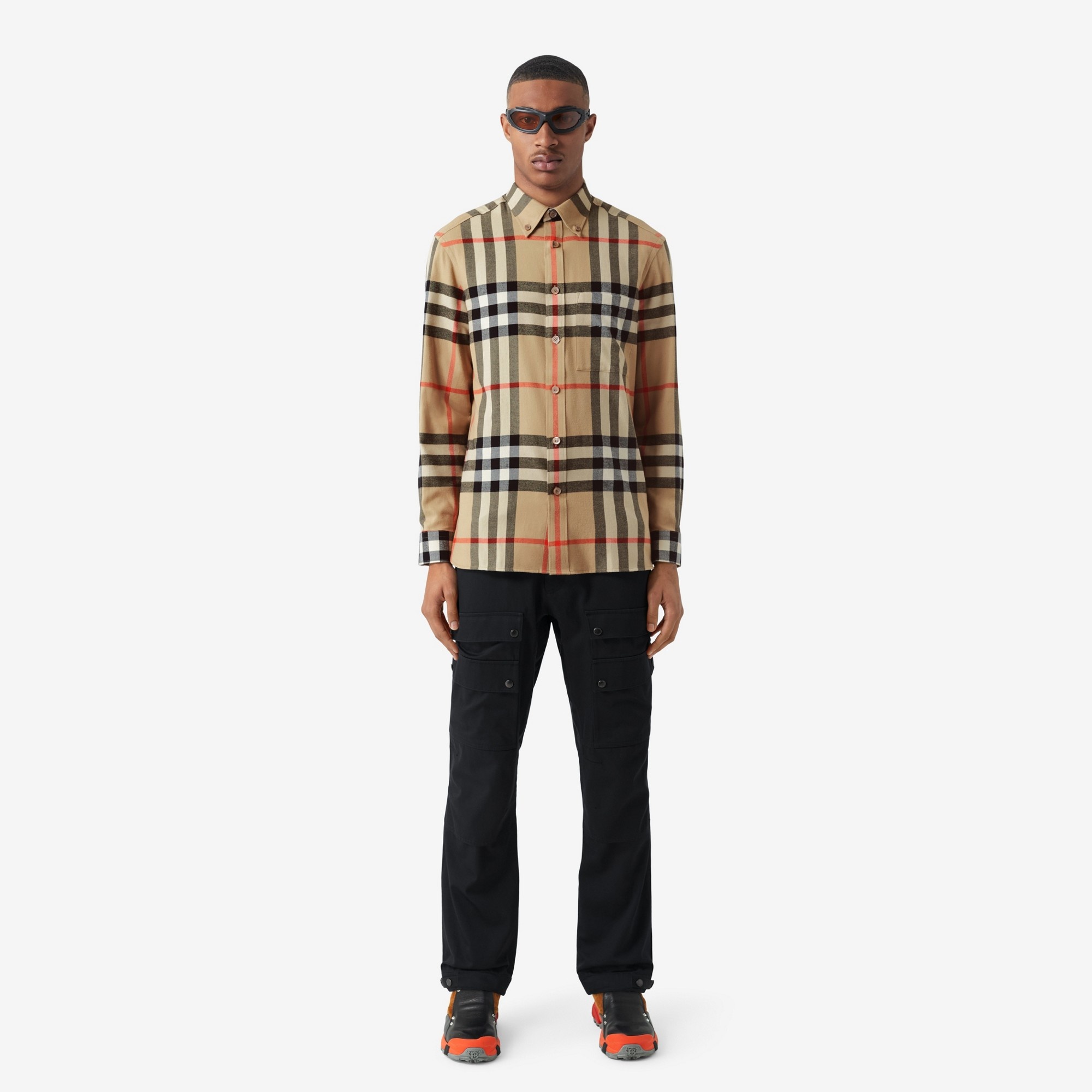 Check Cotton Flannel Shirt - 2