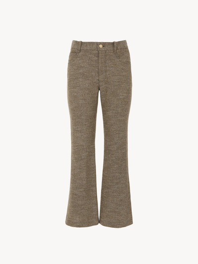 Chloé CROPPED BOOTCUT PANTS WITH MARCIE SIGNATURE outlook