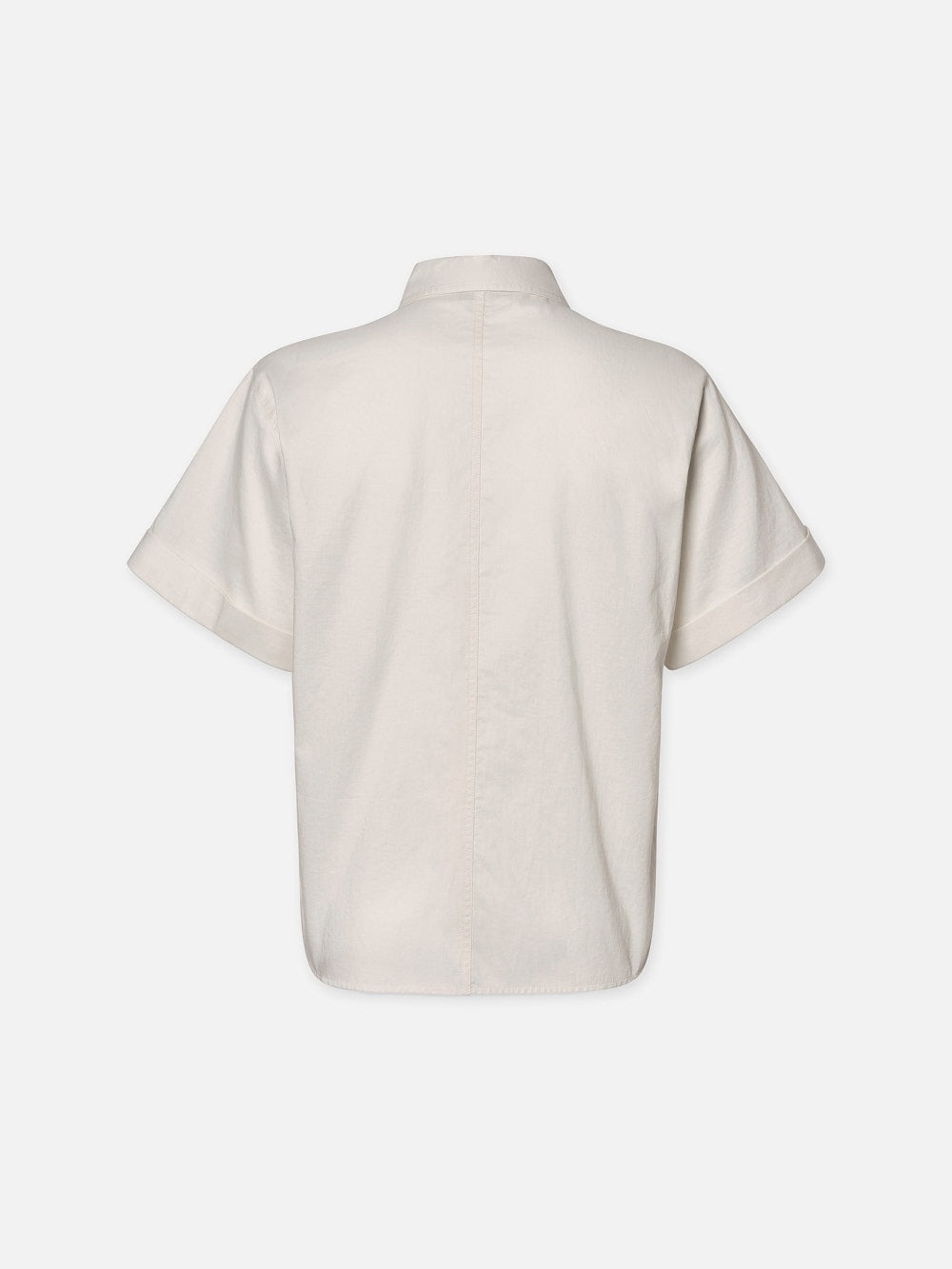 Patch Pocket Utility Shirt in Cream - 3