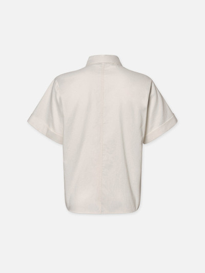 FRAME Patch Pocket Utility Shirt in Cream outlook