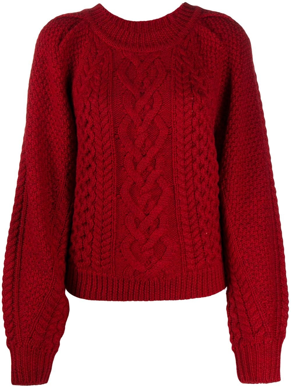 cable knit jumper - 1