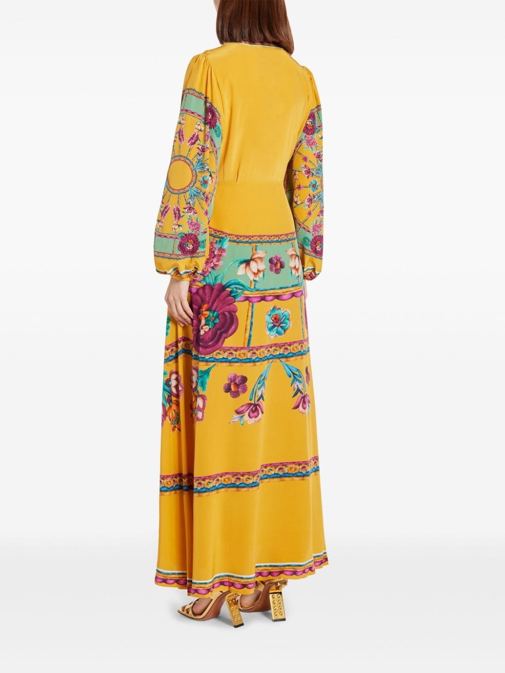 floral print maxi dress - 4