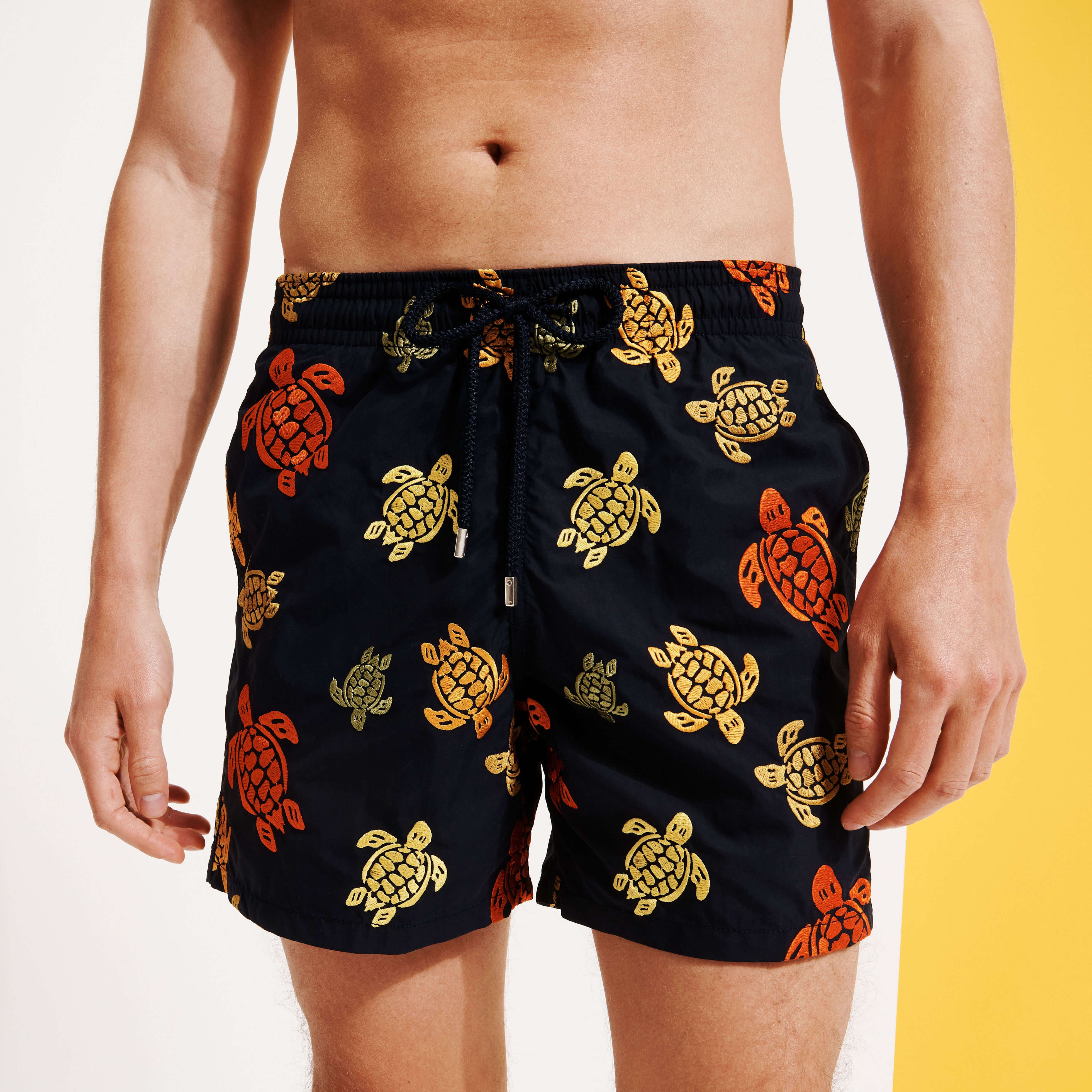 Men Embroidered Swim Trunks Ronde Des Tortues - Limited Edition - 7