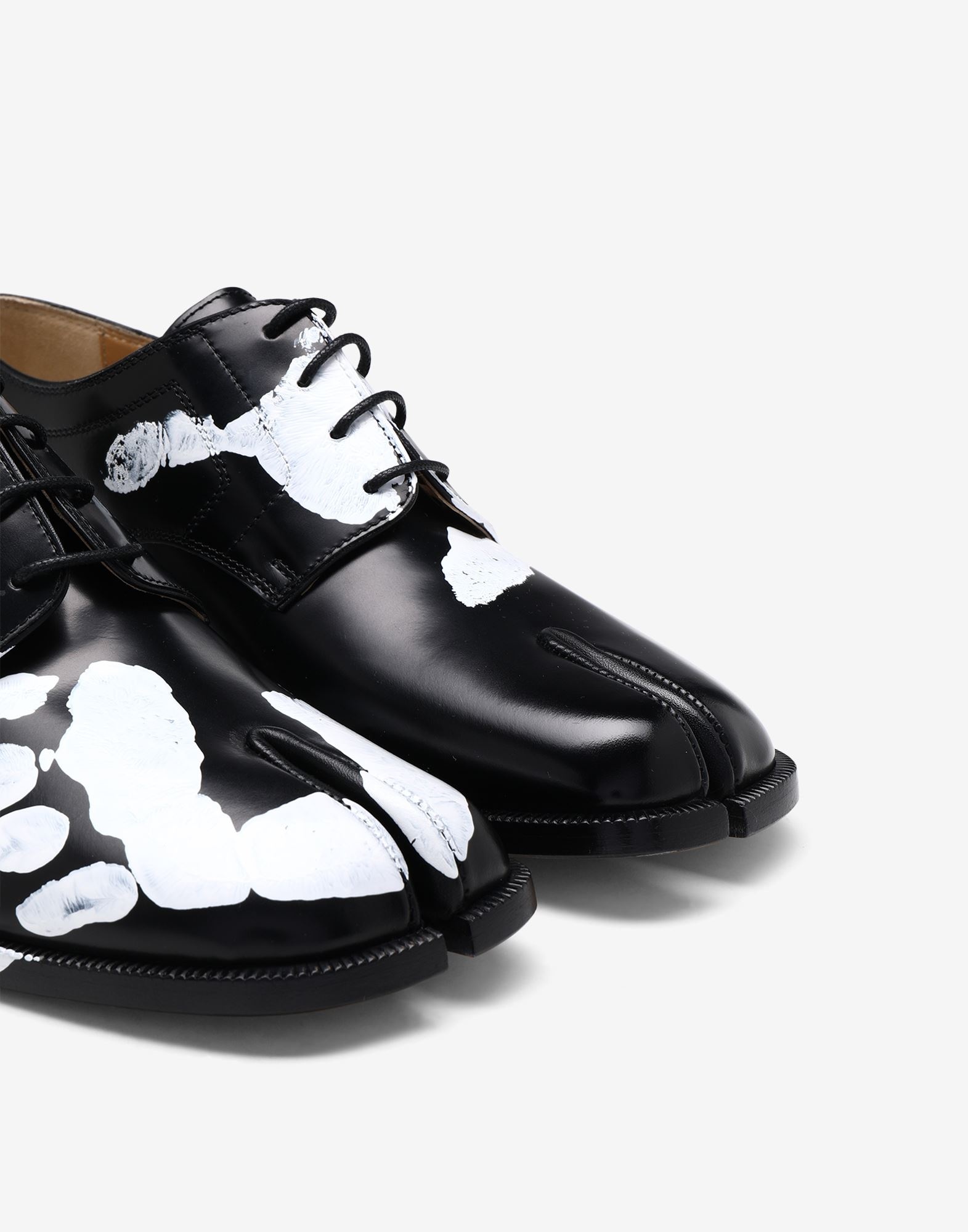 Tabi hand-painted lace-up shoes - 5