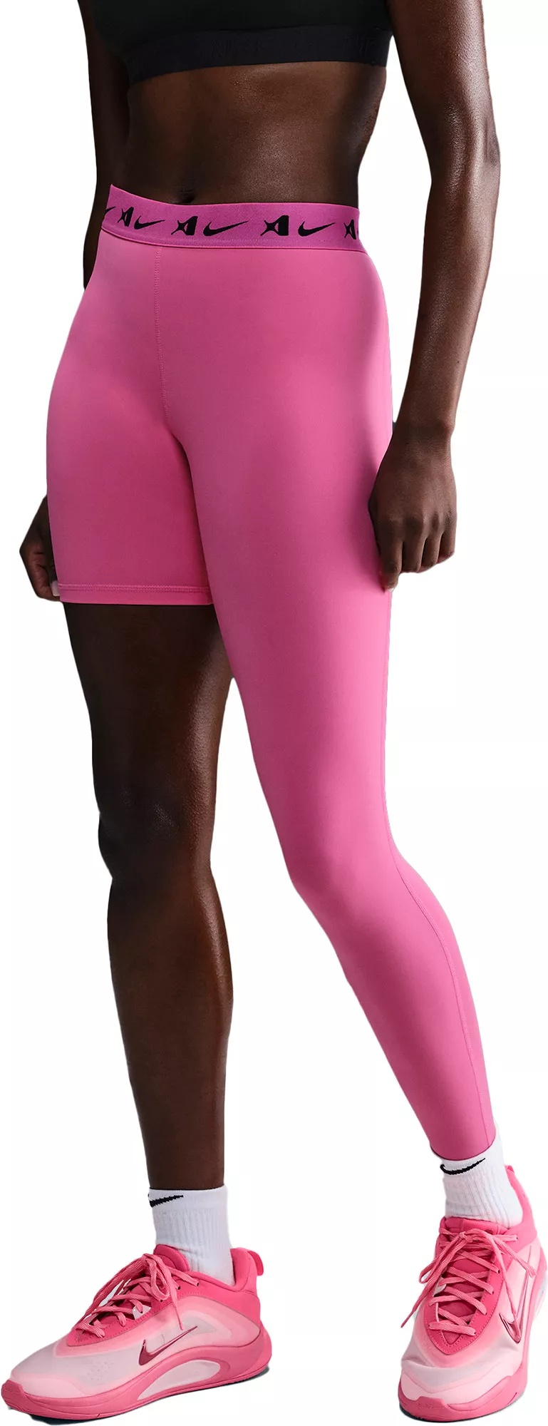 Nike Women's A'ja Wilson A'symmetric Mid-Rise Single-Leg Basketball Leggings - 1