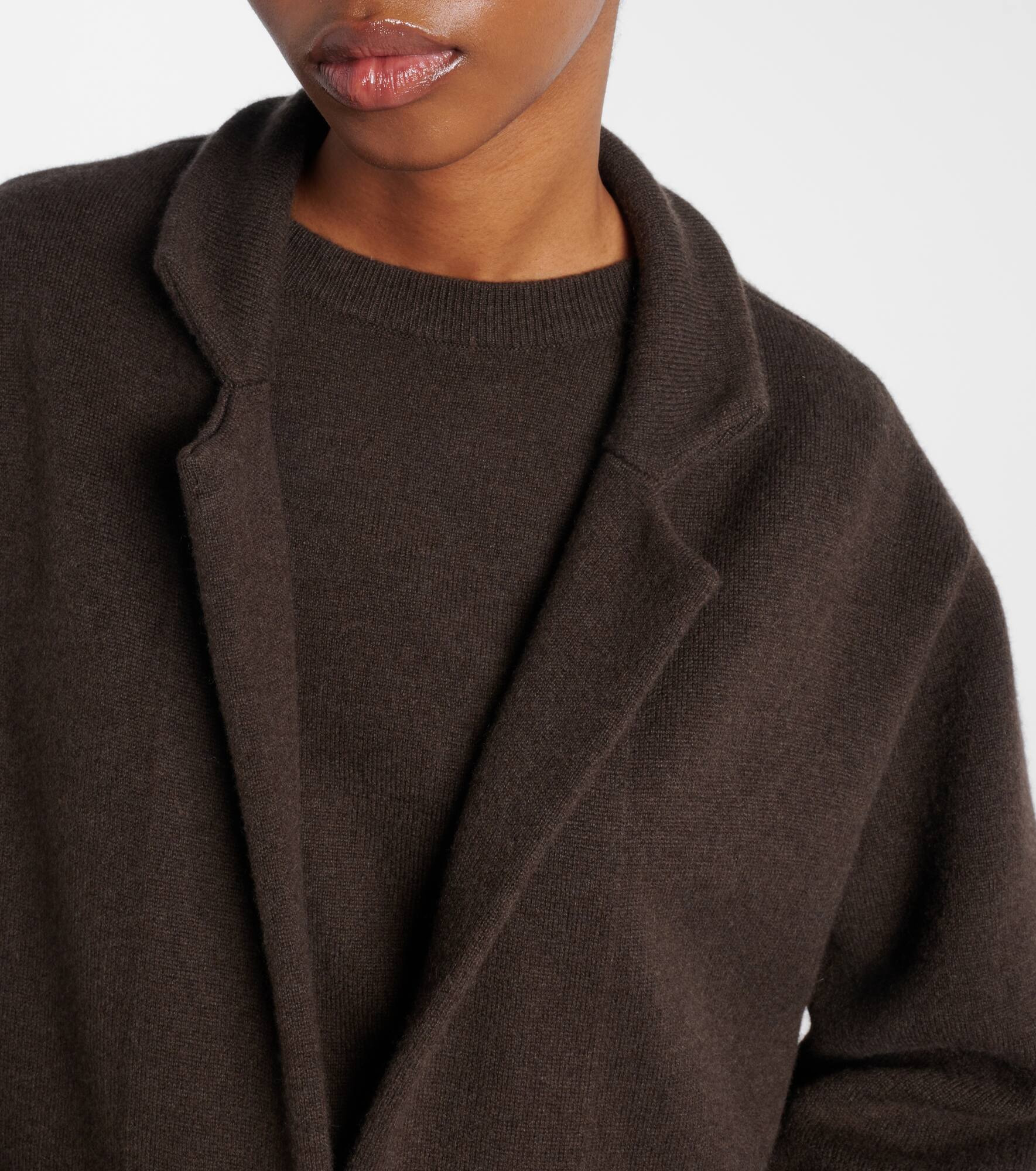 Amie single-breasted cashmere coat - 4