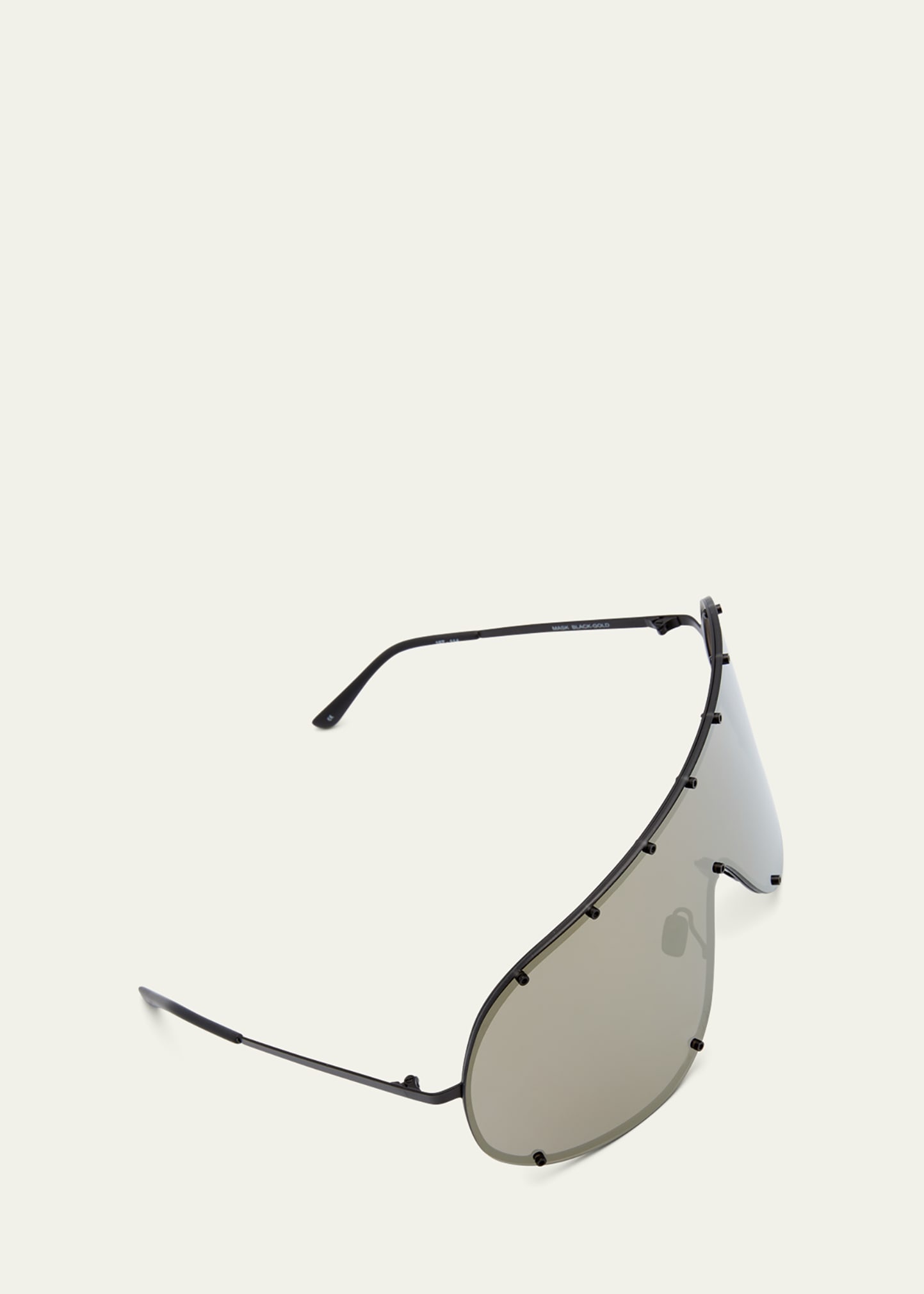 Men's Rimless Stainless Steel Shield Sunlgasses - 4