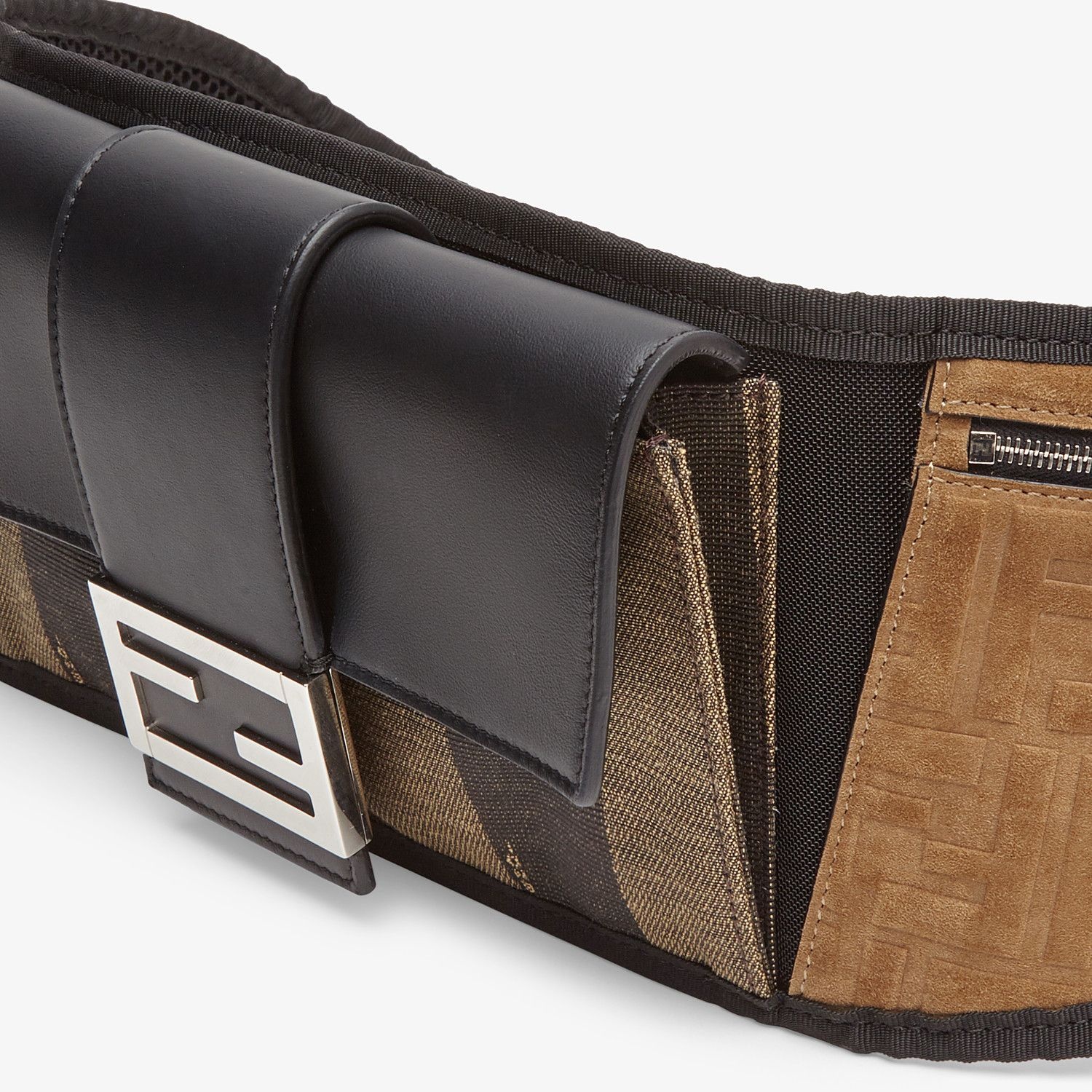 Brown canvas belt bag 4