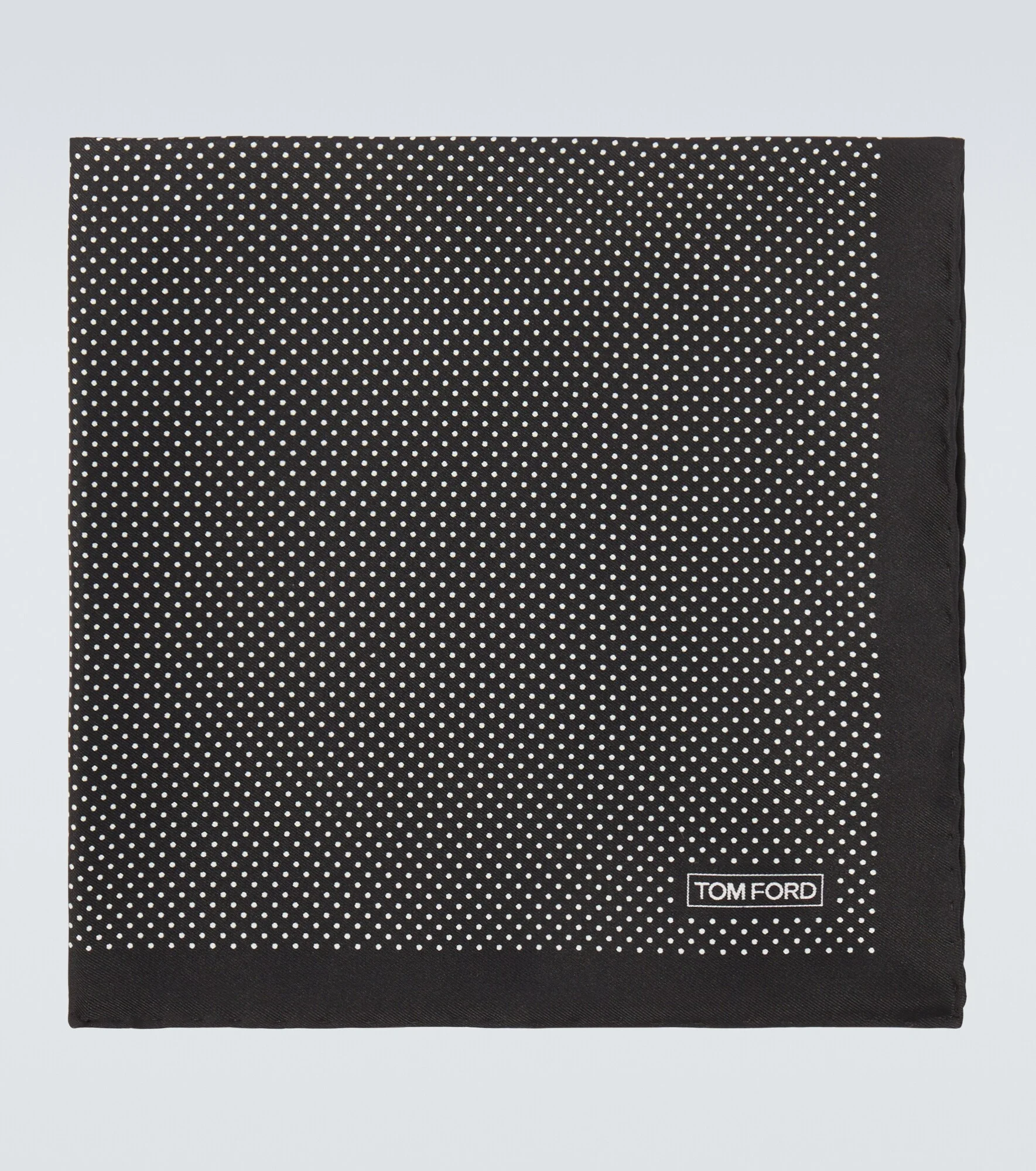 Polka-dot silk pocket square - 1