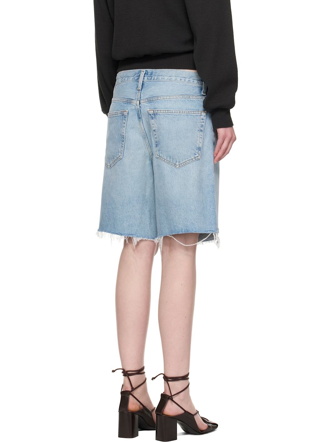 Blue Indra Denim Shorts - 3
