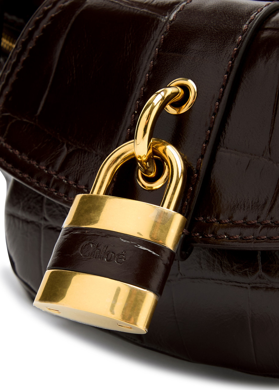 Chloe The 99 Crocodile-effect Leather Shoulder bag - 3
