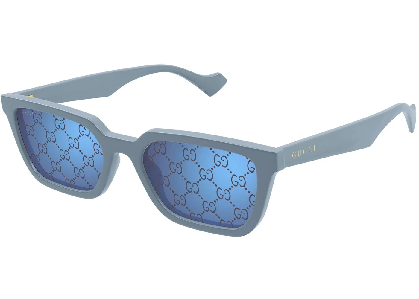 Gucci Square Logo Frame Sunglasses Light Blue/Purple (GG1539S-003-55) - 1