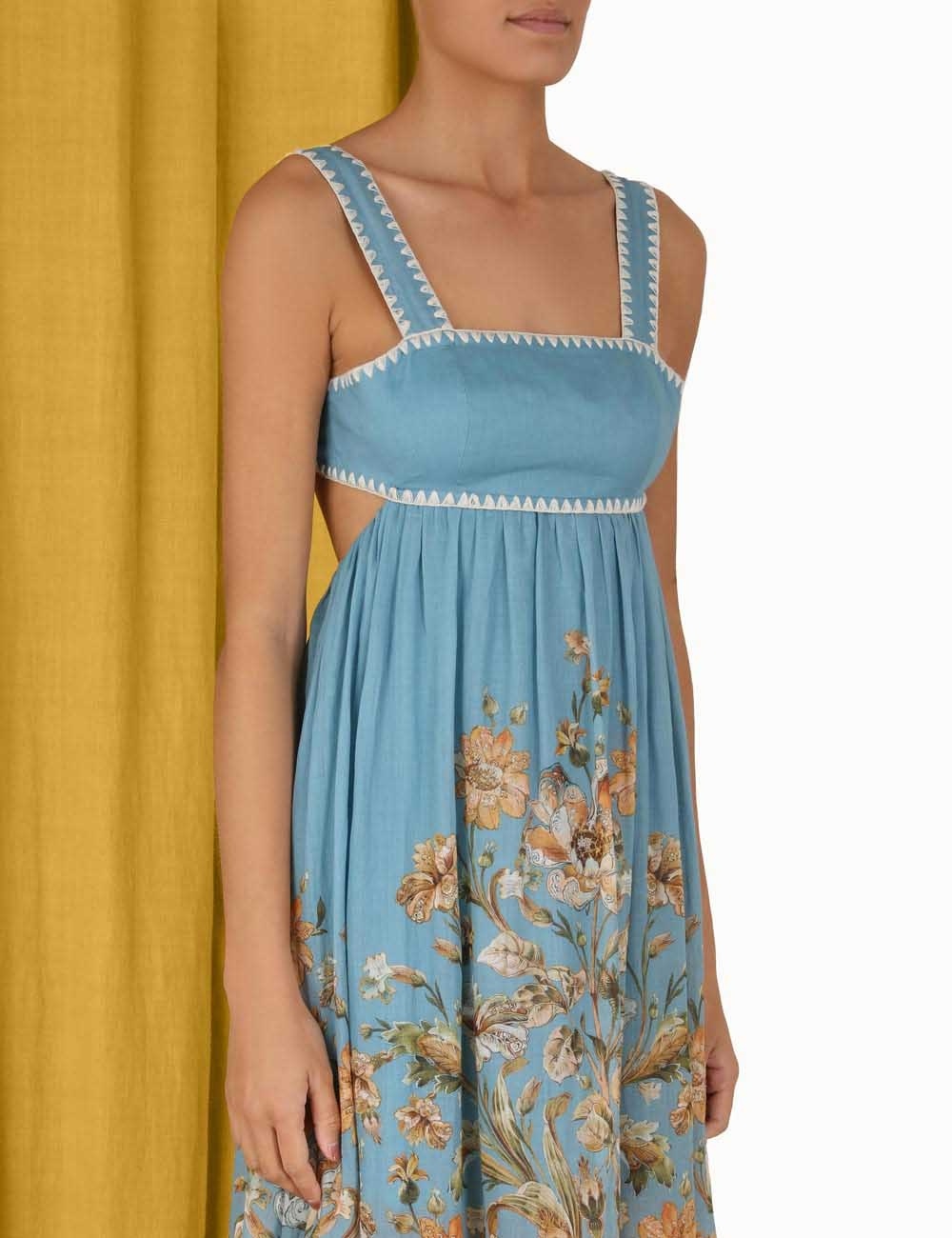 zimmermann chintz tiered midi dress Zimmermann Chintz Tiered Midi Dress