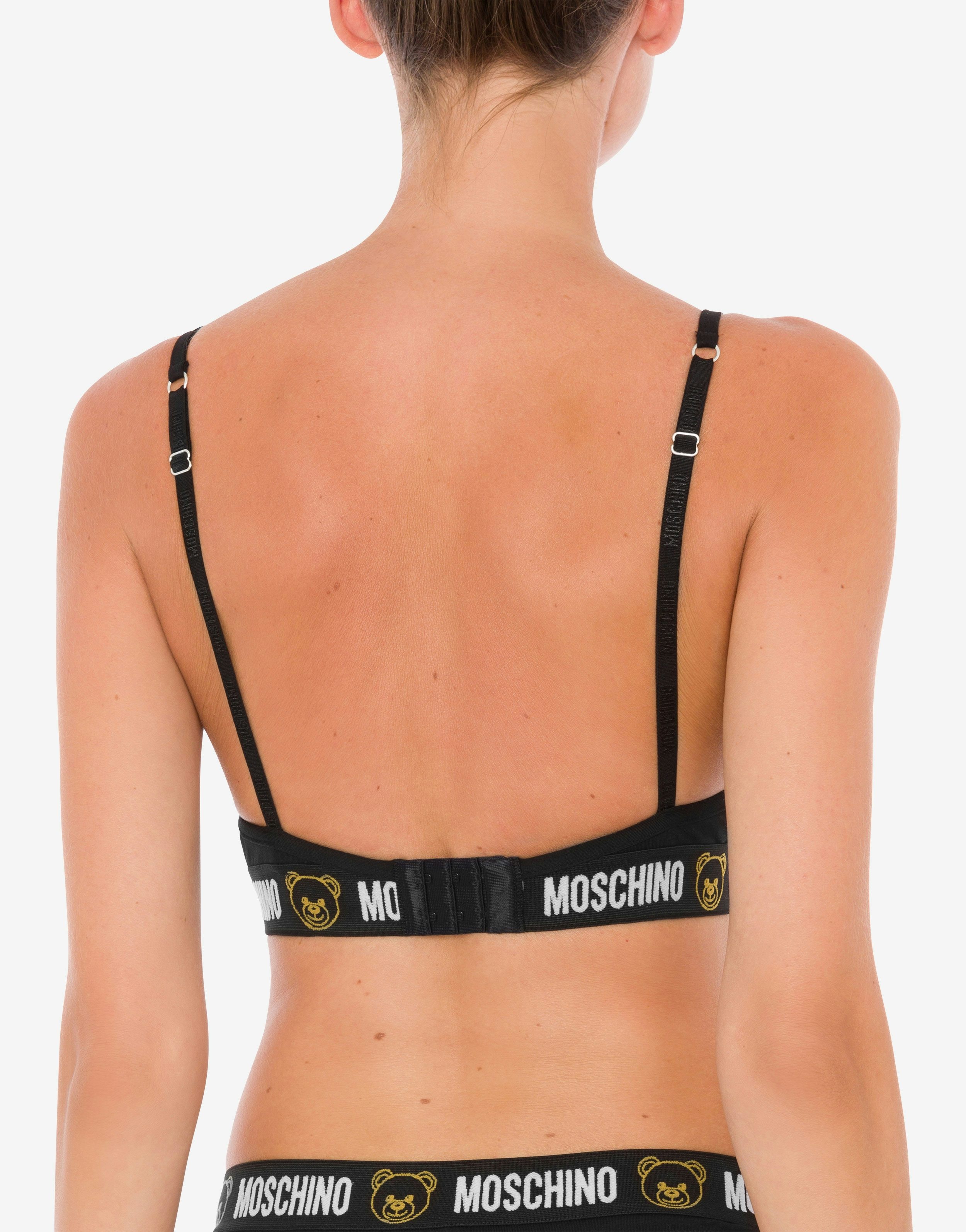 STRETCH JERSEY BRA WITH TEDDY ELASTIC BAND - 3